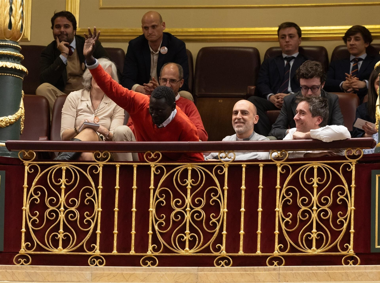 El impulsor de la ILP Agustín Nur durante una sesión plenaria en el Congreso de los Diputados, a 9 de abril de 2024, en Madrid (España).