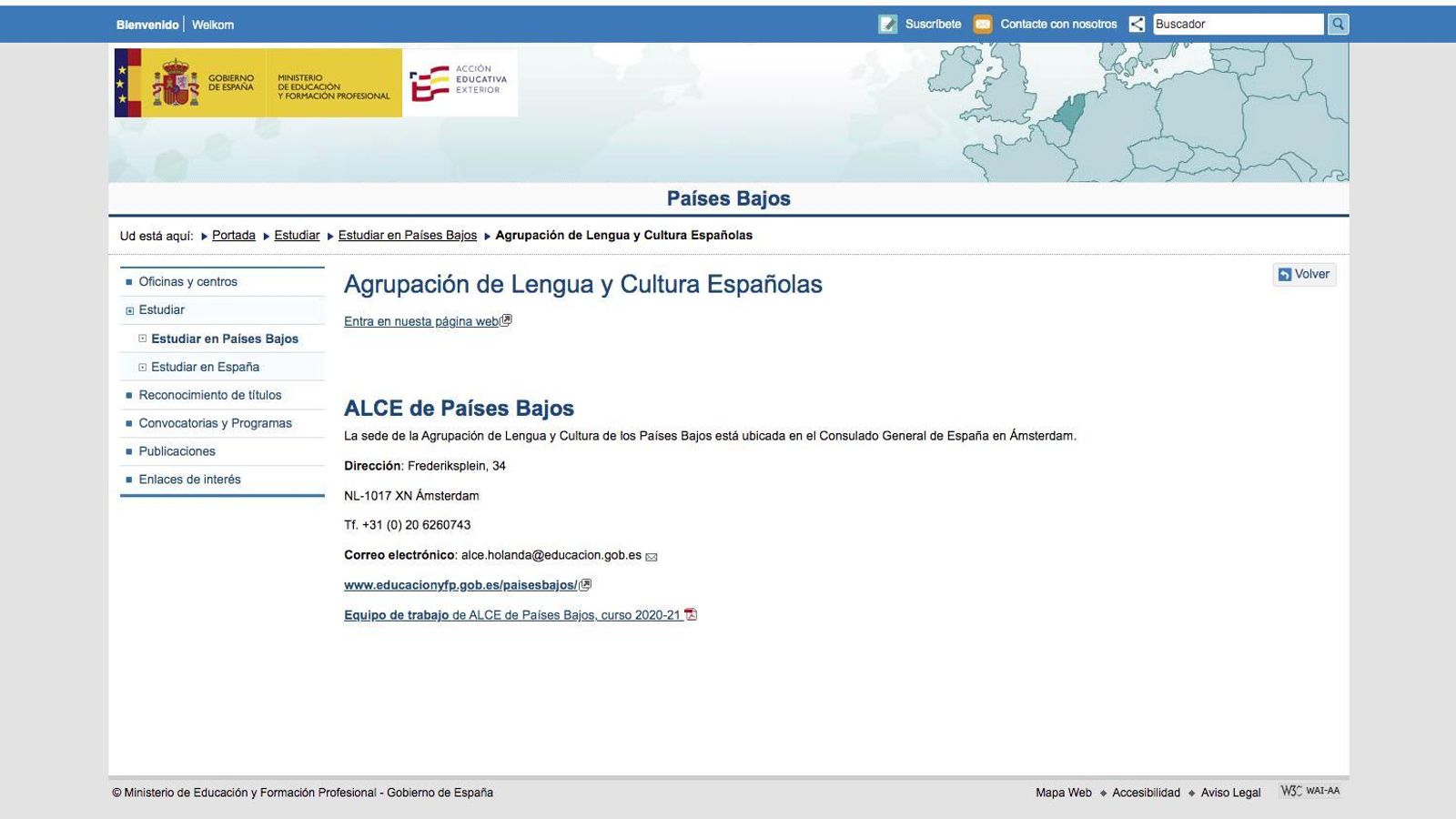 ALCE Holanda Países Bajos