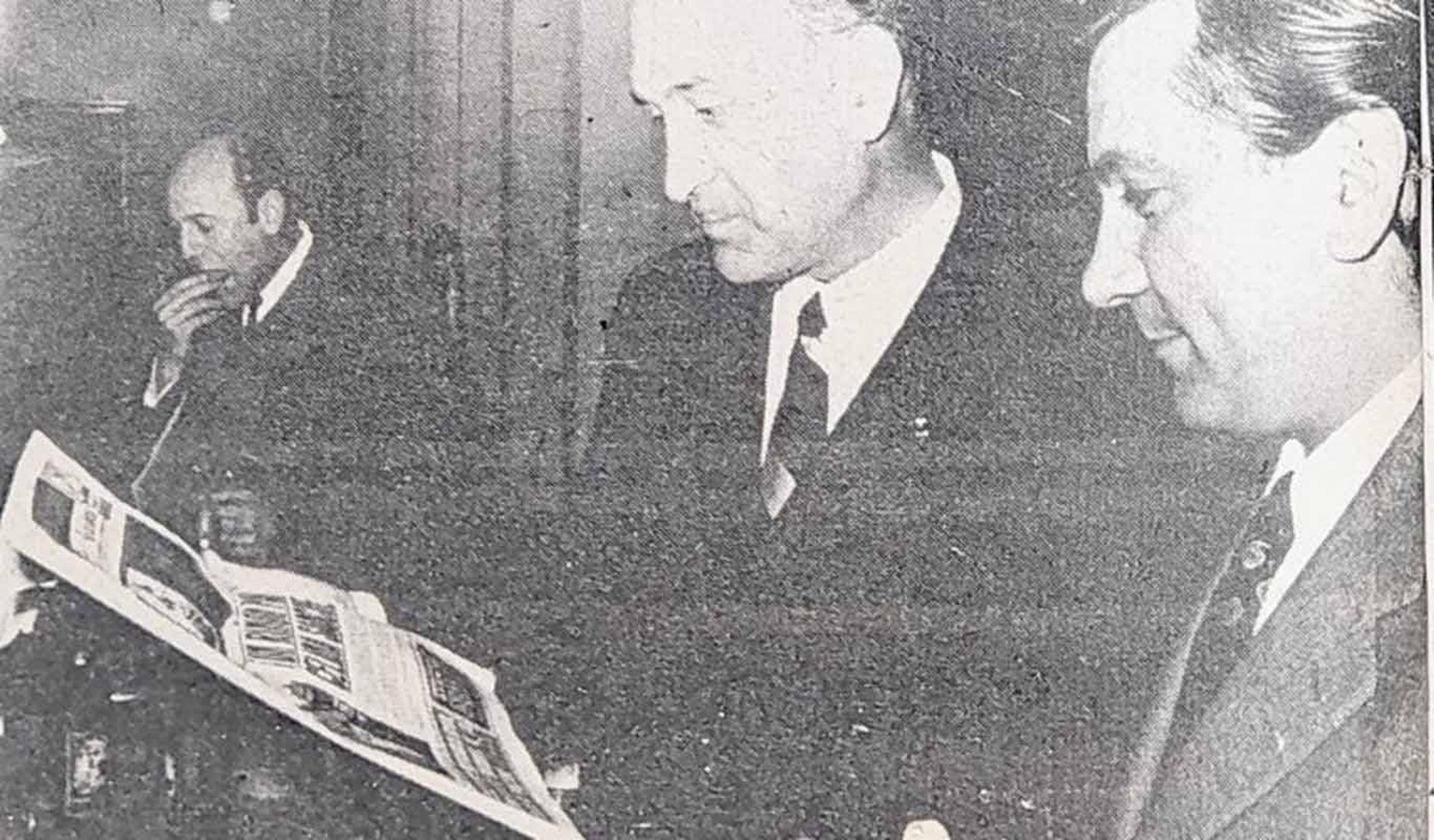 José Luis Outeiriño y Licinio de la Fuente, en los inicios de La Región Internacional