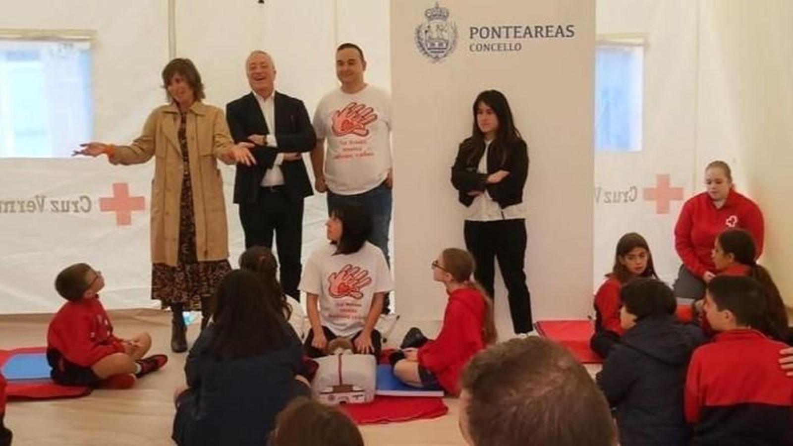 Las actividades realizadas ayer en el centro de salud de Ponteareas.