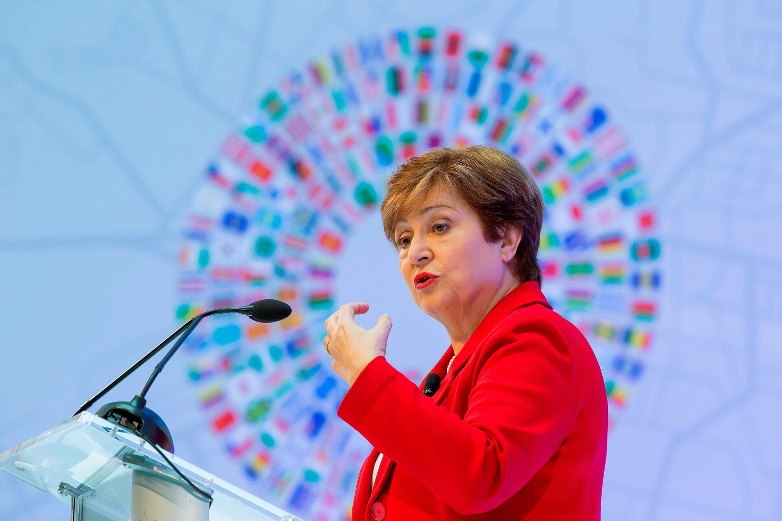 Kristalina Georgieva, consejera delegada del Banco Mundial y candidata europeo para optar a suceder a Christine Lagarde como directora gerente del FMI