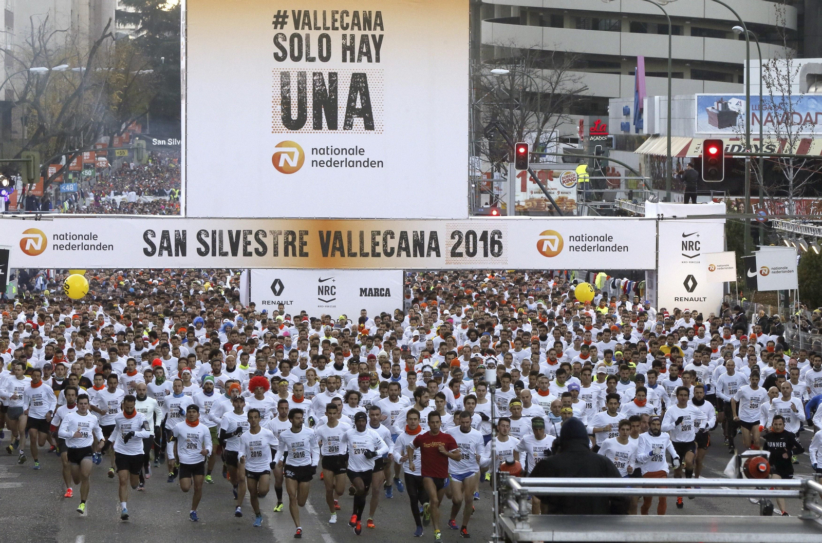 Unos 42.000 corredores participaron el pasado sábado en la San Silvestre Vallecana.