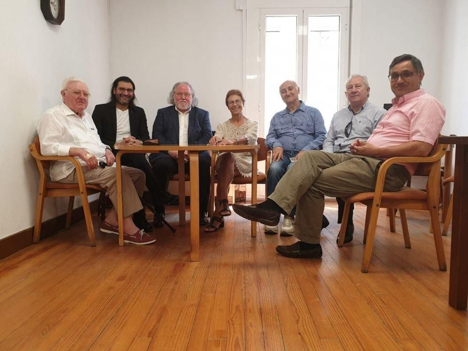 De izquierda a derecha, el jurado formado por Fontaíñas, Gonfer, Pulido, Rodríguez, Muleiro, Fernández y Rúa.