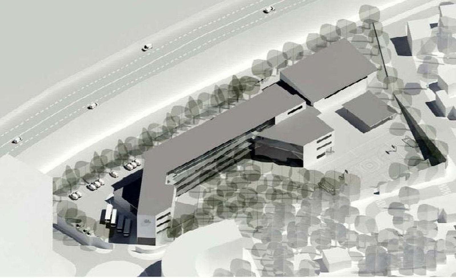 Infografía del anteproyecto del futuro IES de Navia.