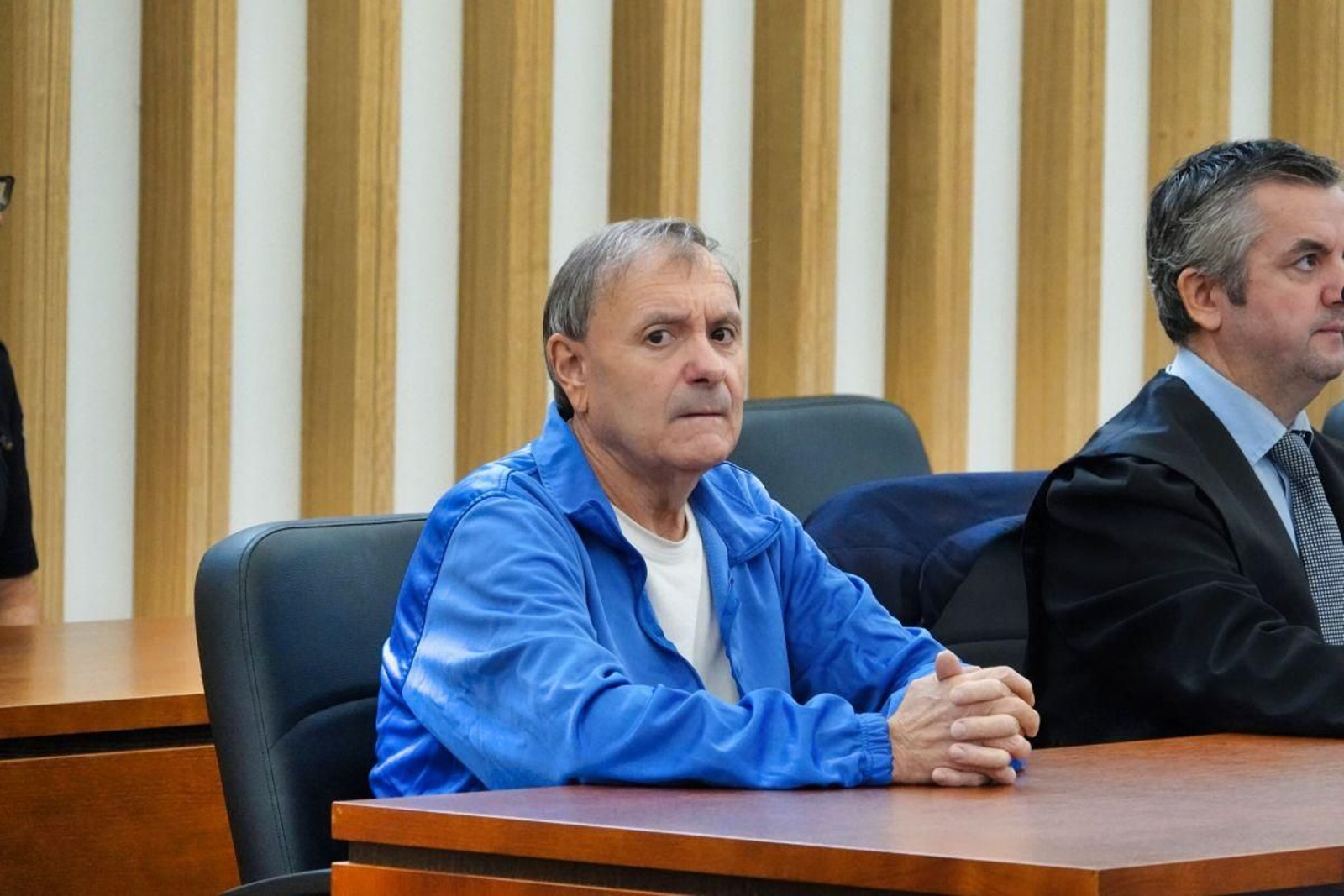 El ya condenado por asesinato, Pablo P., durante el juicio.