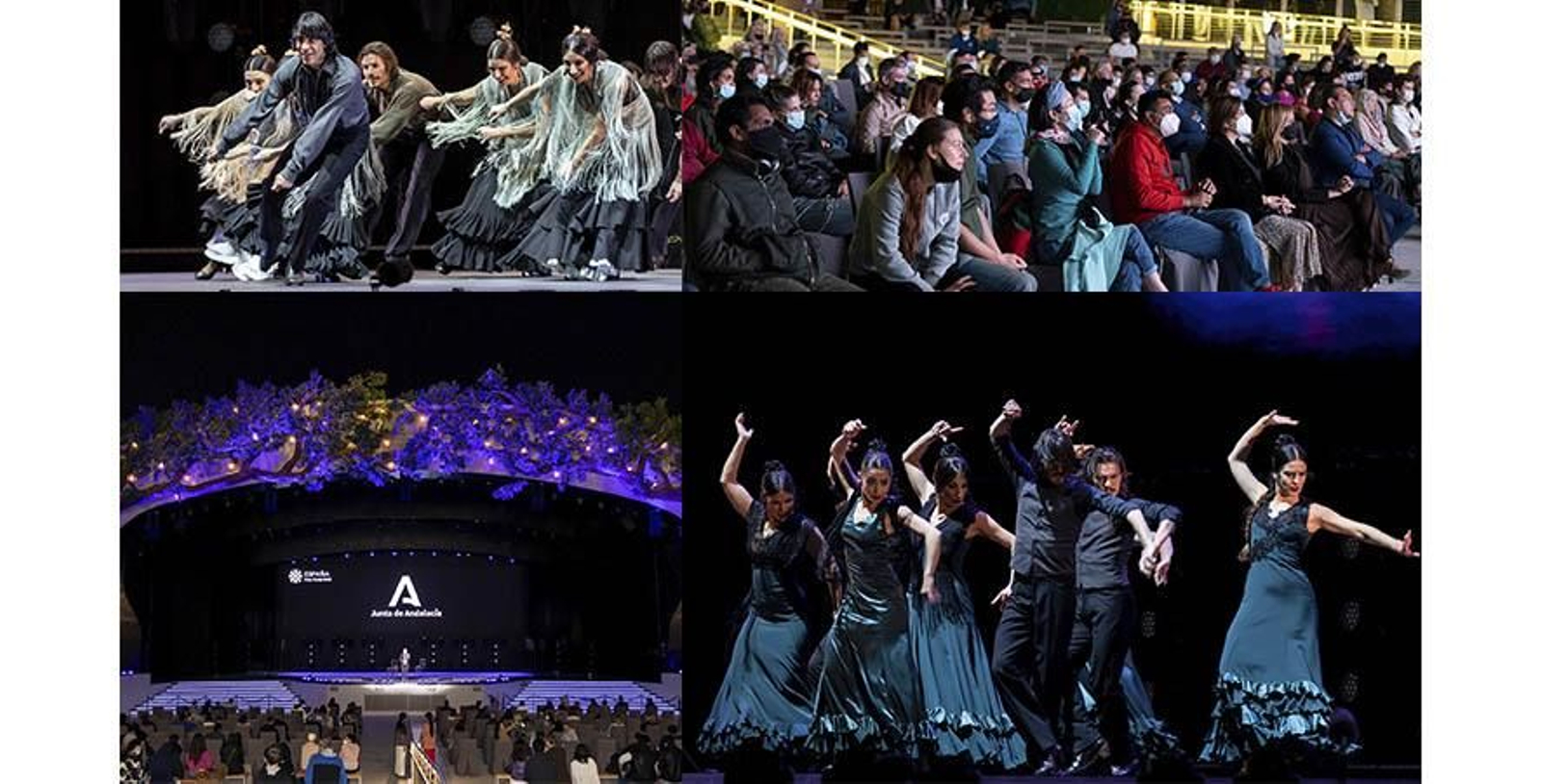 La participación del Ballet Flamenco de Andalucía en estos actos se desarrolla con la colaboración de la Fundación Cajasol, y han contado también con la cesión de sillas de artesanía de madera de Olivo de Castro del Río (Córdoba), donadas por su asociación de artesanos.