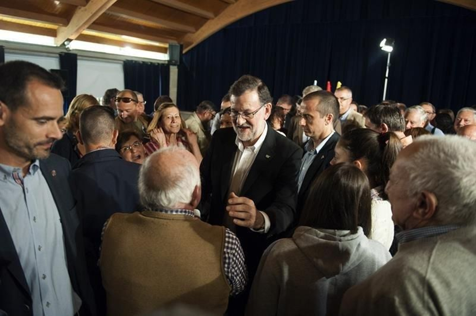 Rajoy en su visita al Pazo de Mos