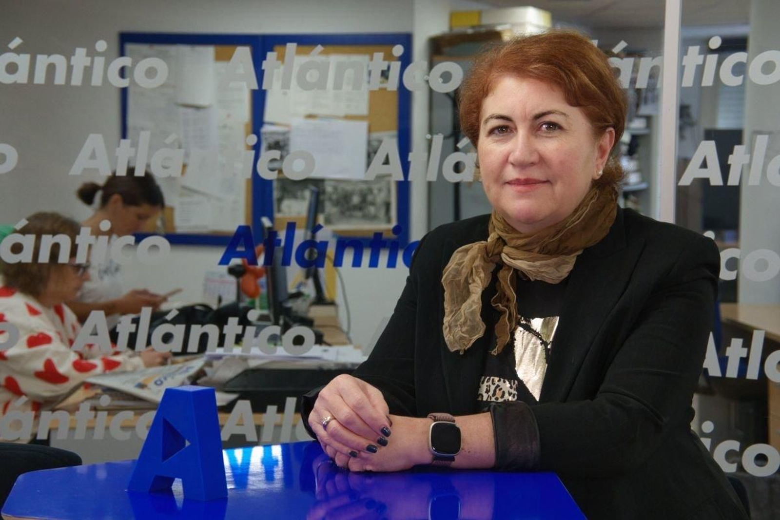 Yolanda Benito visitó el set de Atlántico TV.