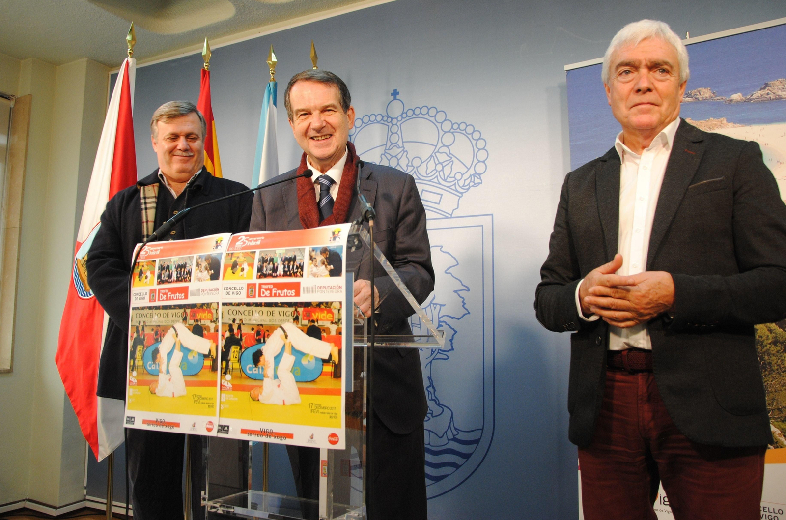 Mario Muzas y Abel Caballero, ayer durante la presentación del evento.