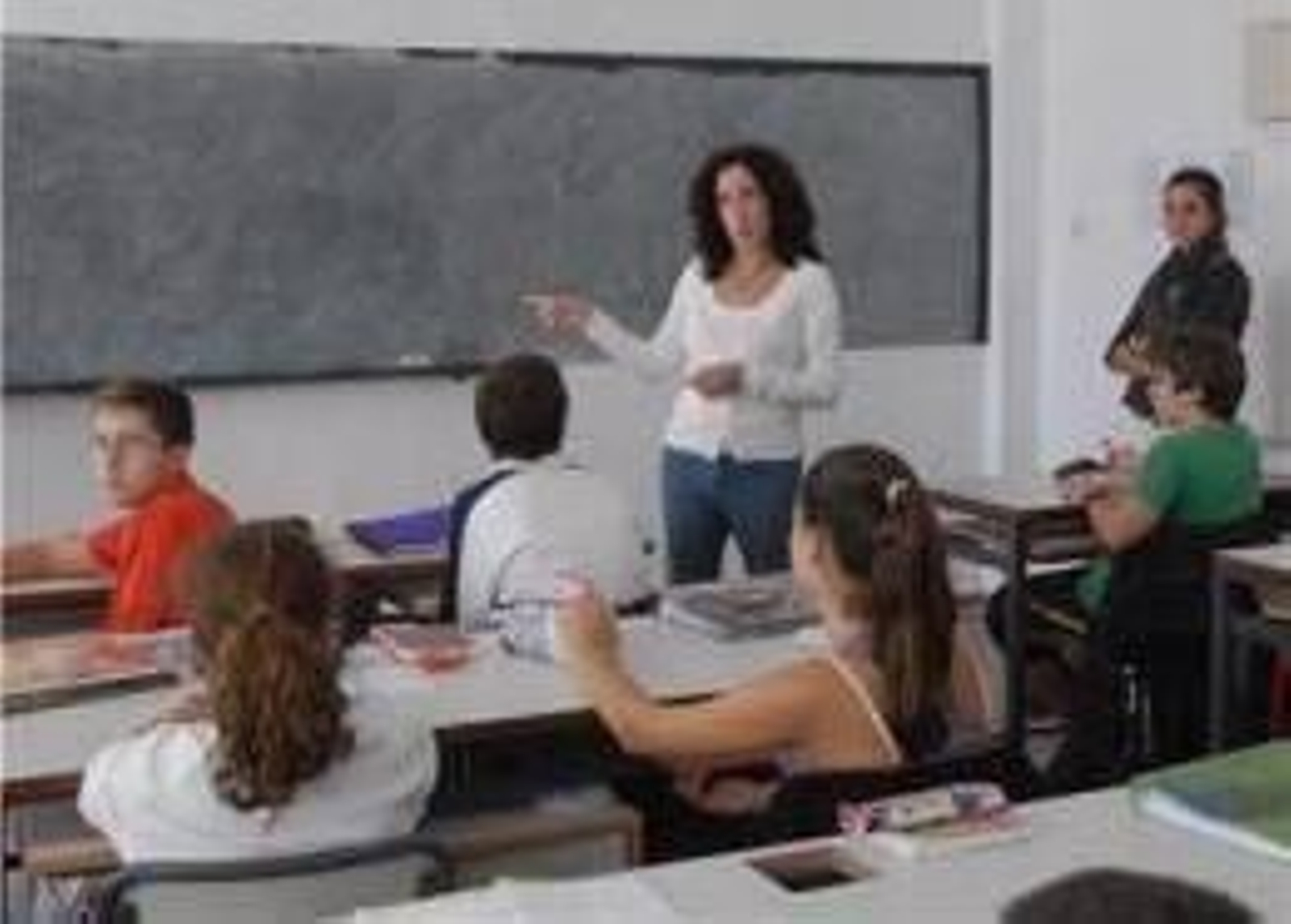 Un grupo de alumnos durante una clase.