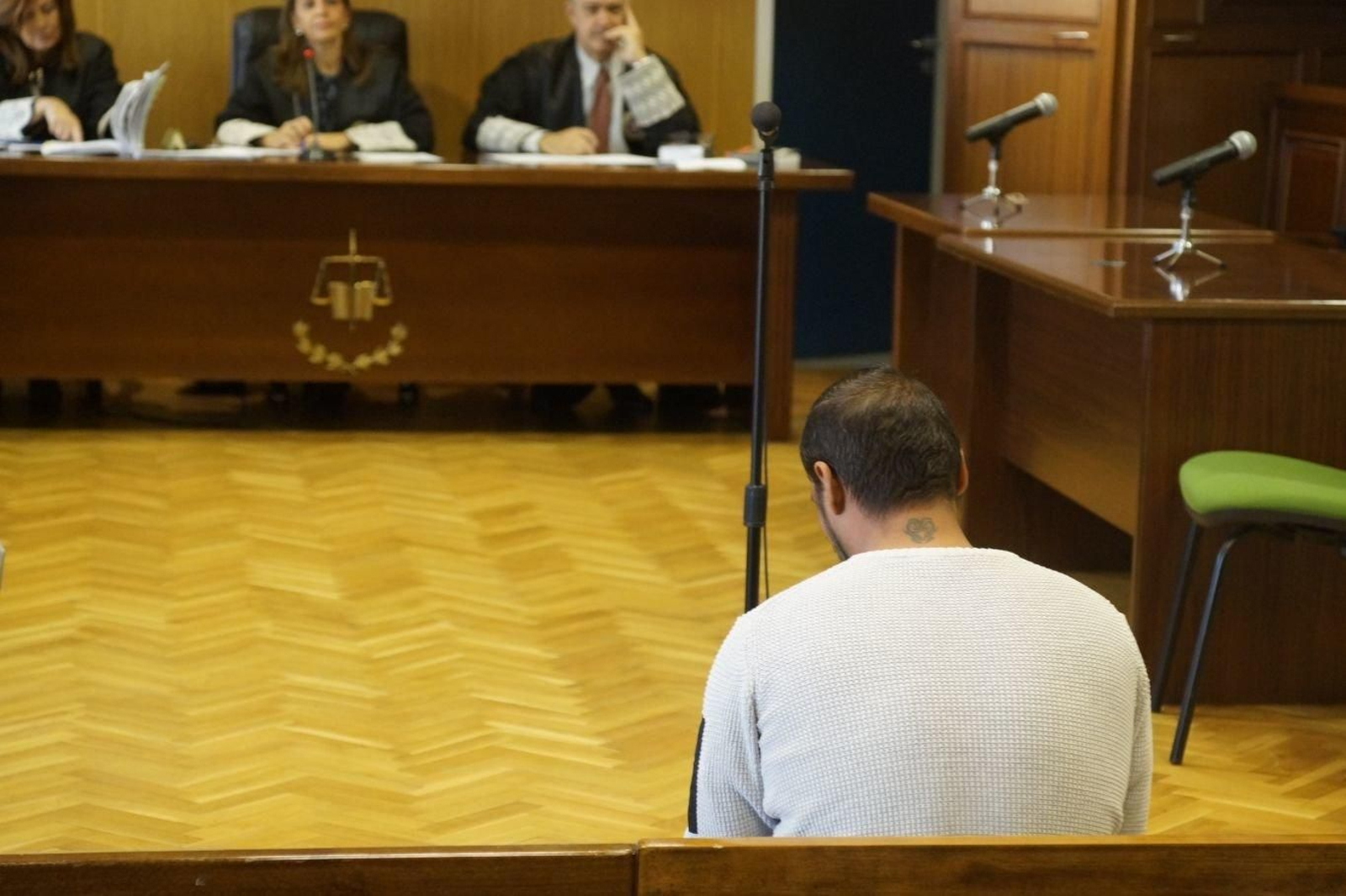 La sala del juzgado esta mañana // Vicente Alonso