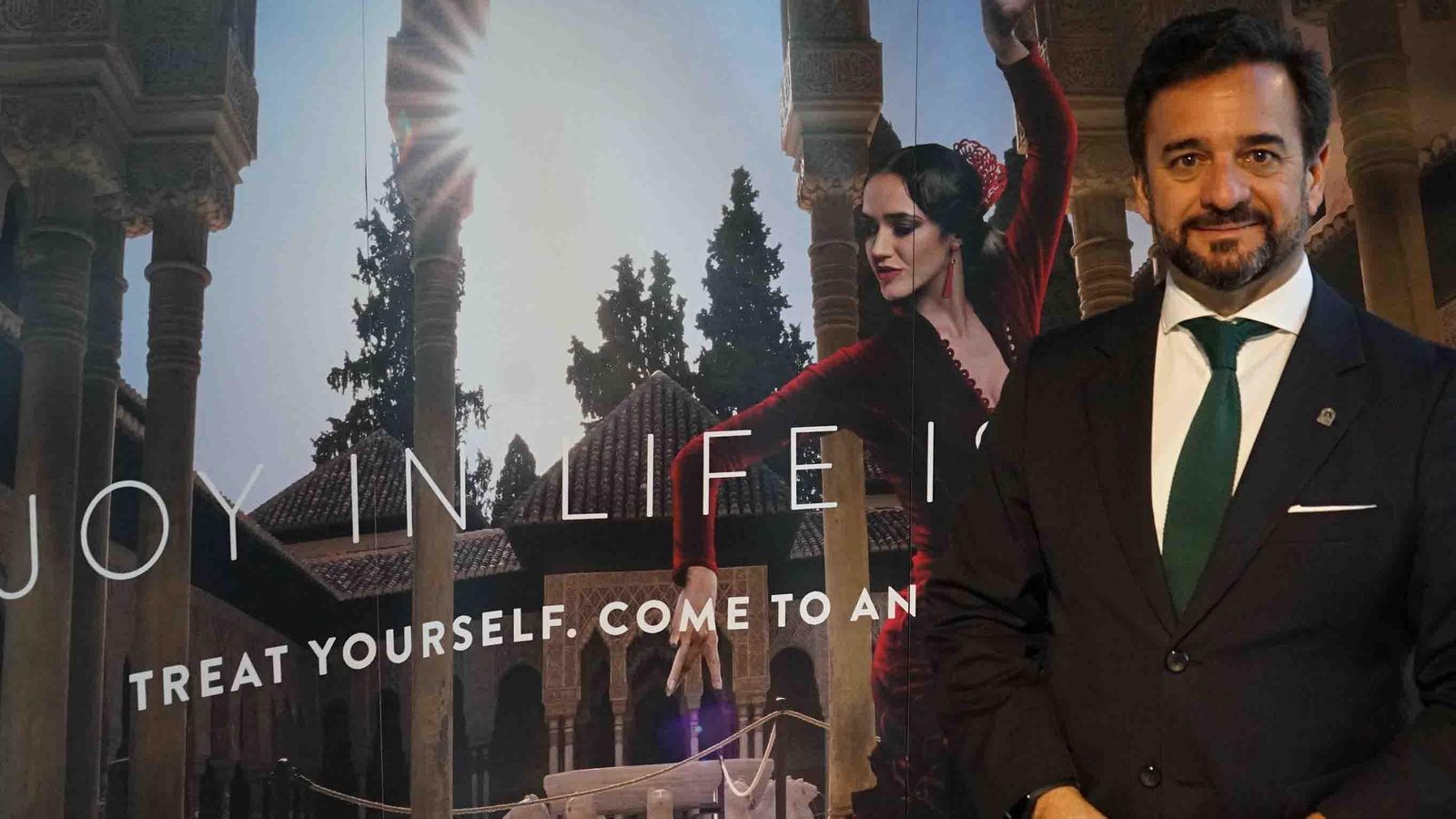 EXPO DUBÁI 2020. El consejero de Turismo de la Junta de Andalucía, Manuel Alejandro Cardenete, presidió hoy 10 de febrero de 2022 una reunión de empresarios del sector turístico de Andalucía y de los Emiratos Árabes Unidos dentro de los actos de la semana de Andalucía con motivo de la Expo Dubái. EFE/Iñigo Álvarez