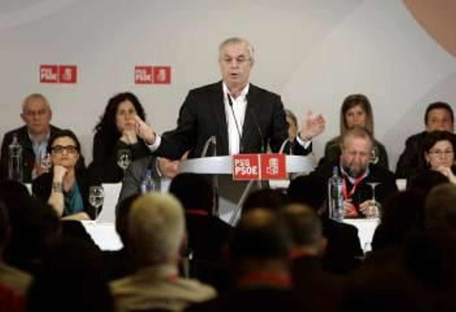 Pachi Vázquez durante su intervención ayer en el Comité Nacional del PSdeG (Foto: XOÁN REY)