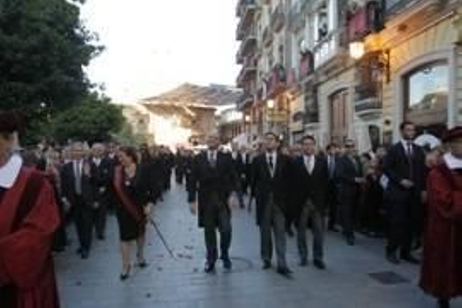 Camps participando en la procesión de la Virgen.
