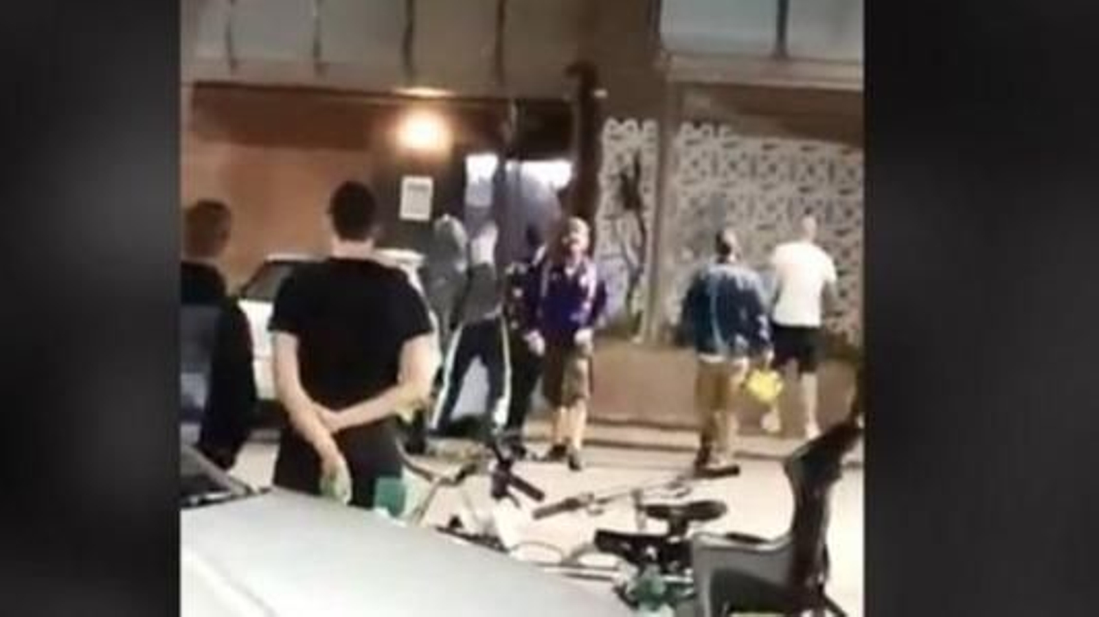 Captura de pantalla de un vídeo grabado por tstigos del incidente.