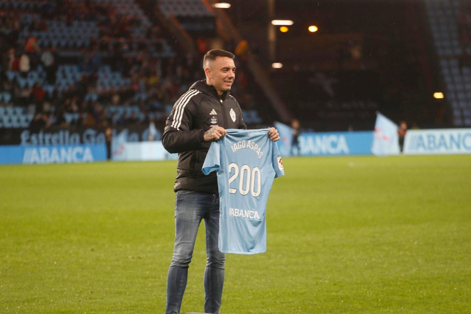 Iago Aspas, en el partido del Celta-Almería en Balaídos.