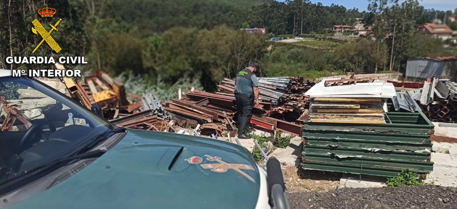 Las vigas sustraídas  fueron devueltas a la nave.