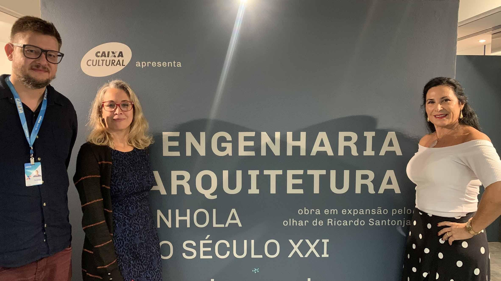 Terence Keller, coordinador de la Caixa Económica Federal, Ellar Moreira, del Instituto Cervantes, y Blanca Hernando Barco, Cónsul Honoraria de España en Curitiba