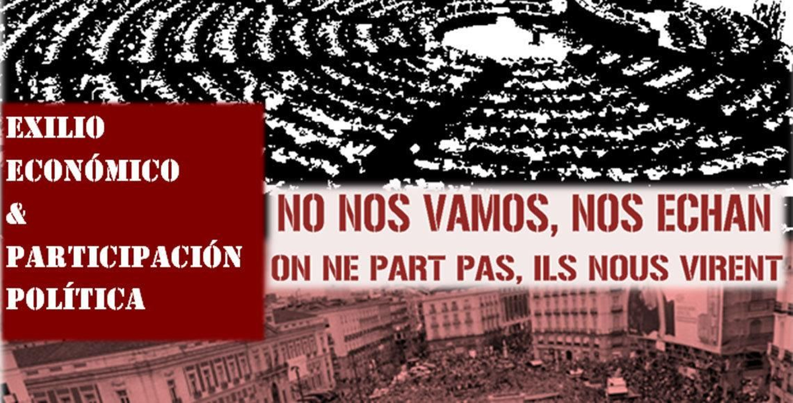 Cartel de la convocatoria de Marea Granate Estrasburgo, para la conferencia del 12 de enero.