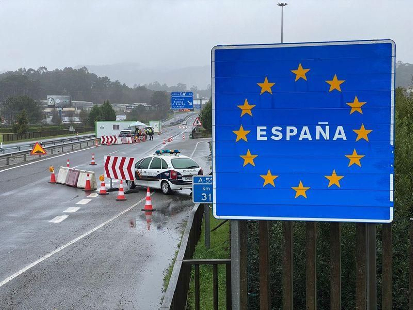 Se restablecen controles fronterizos entre España y Portugal // Alberte