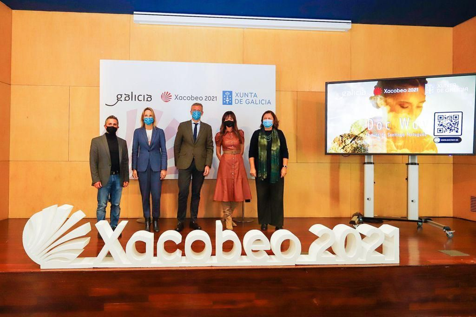 Presentación ayer en Vigo de la serie delXacobeo 2021.