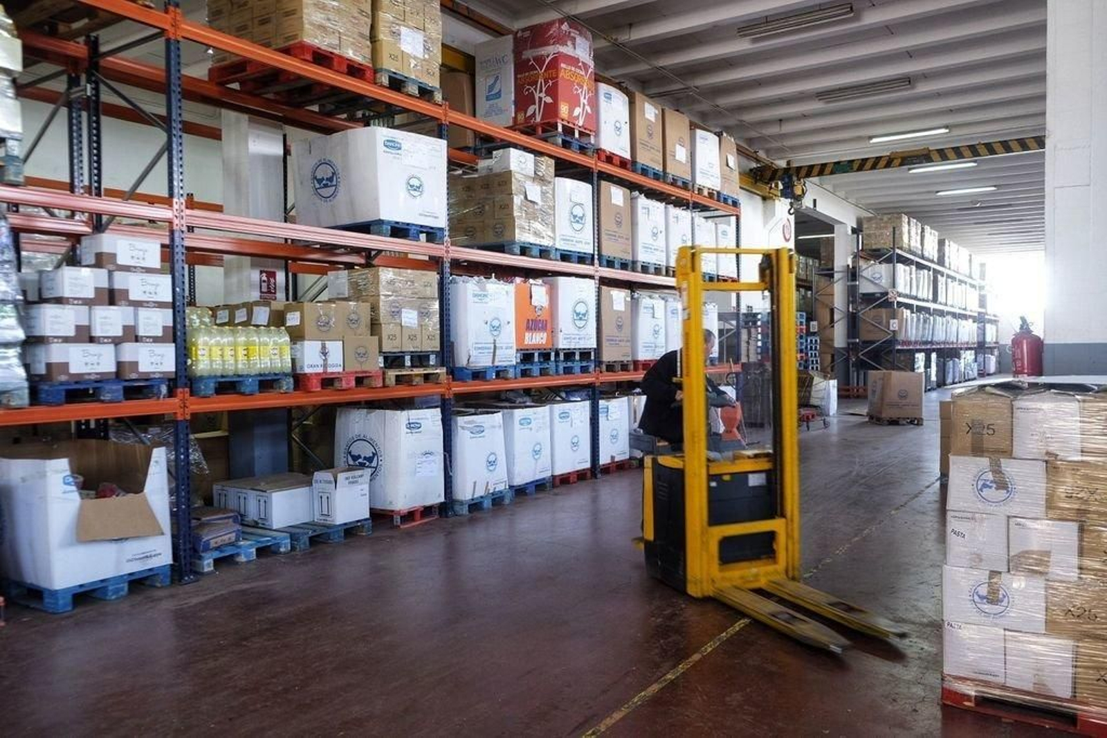 Los almacenes del Banco de Alimentos de Vigo