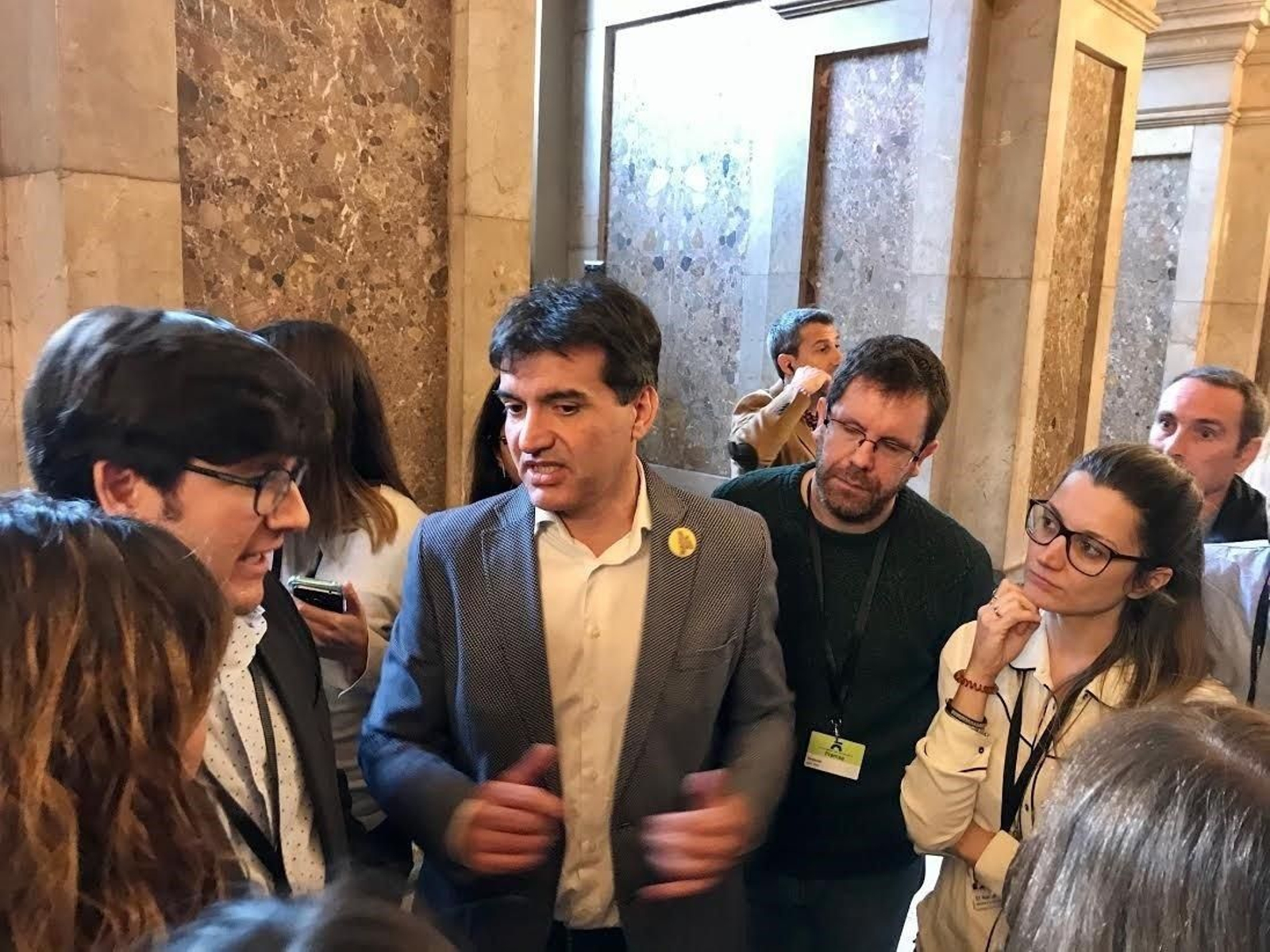 El presidente de ERC en el Parlament, Sergi Sabrià