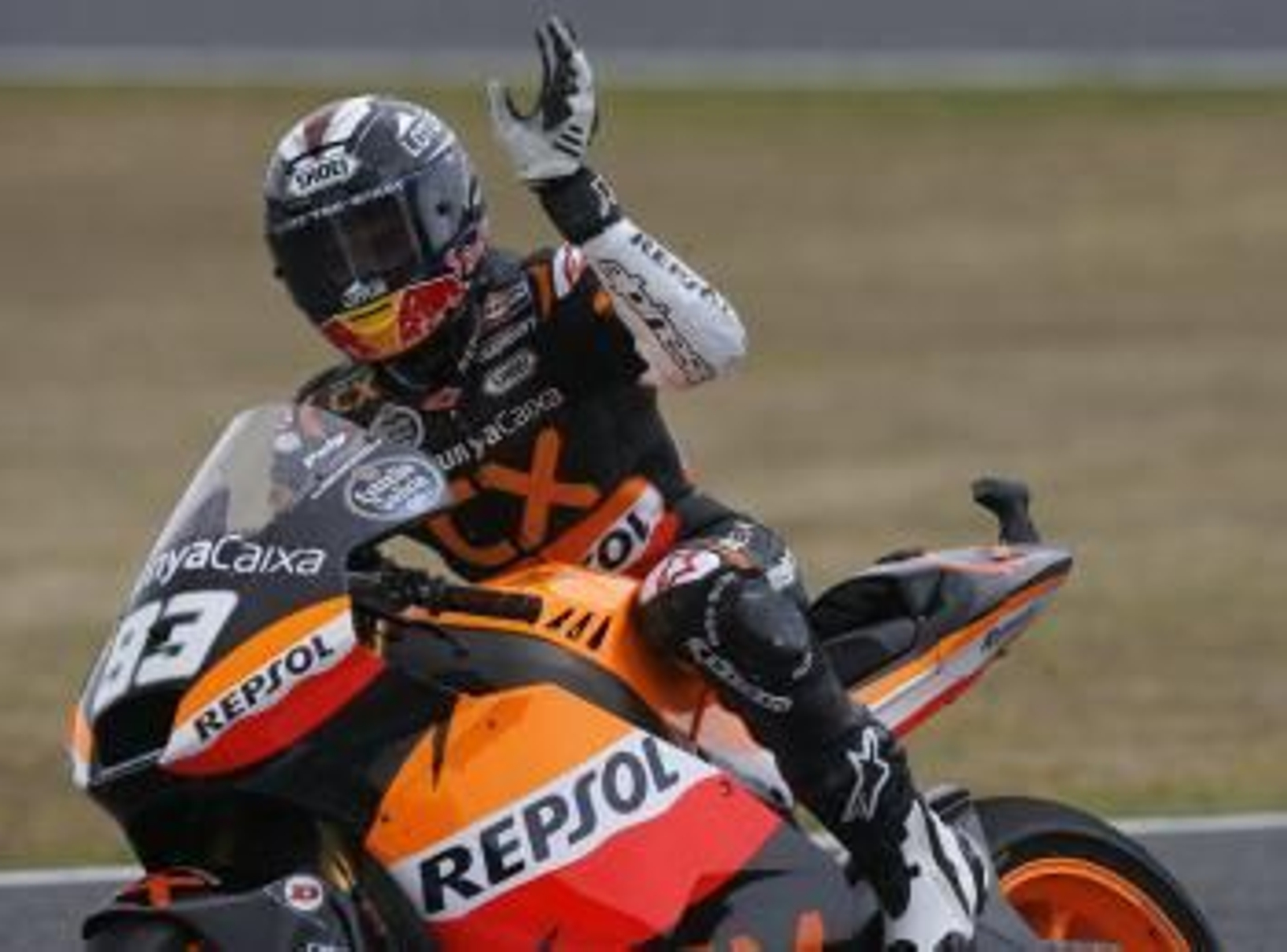 El piloto español de Moto 2 Marc Márquez durante el Gran Premio de España de Motociclismo (Foto: EFE)