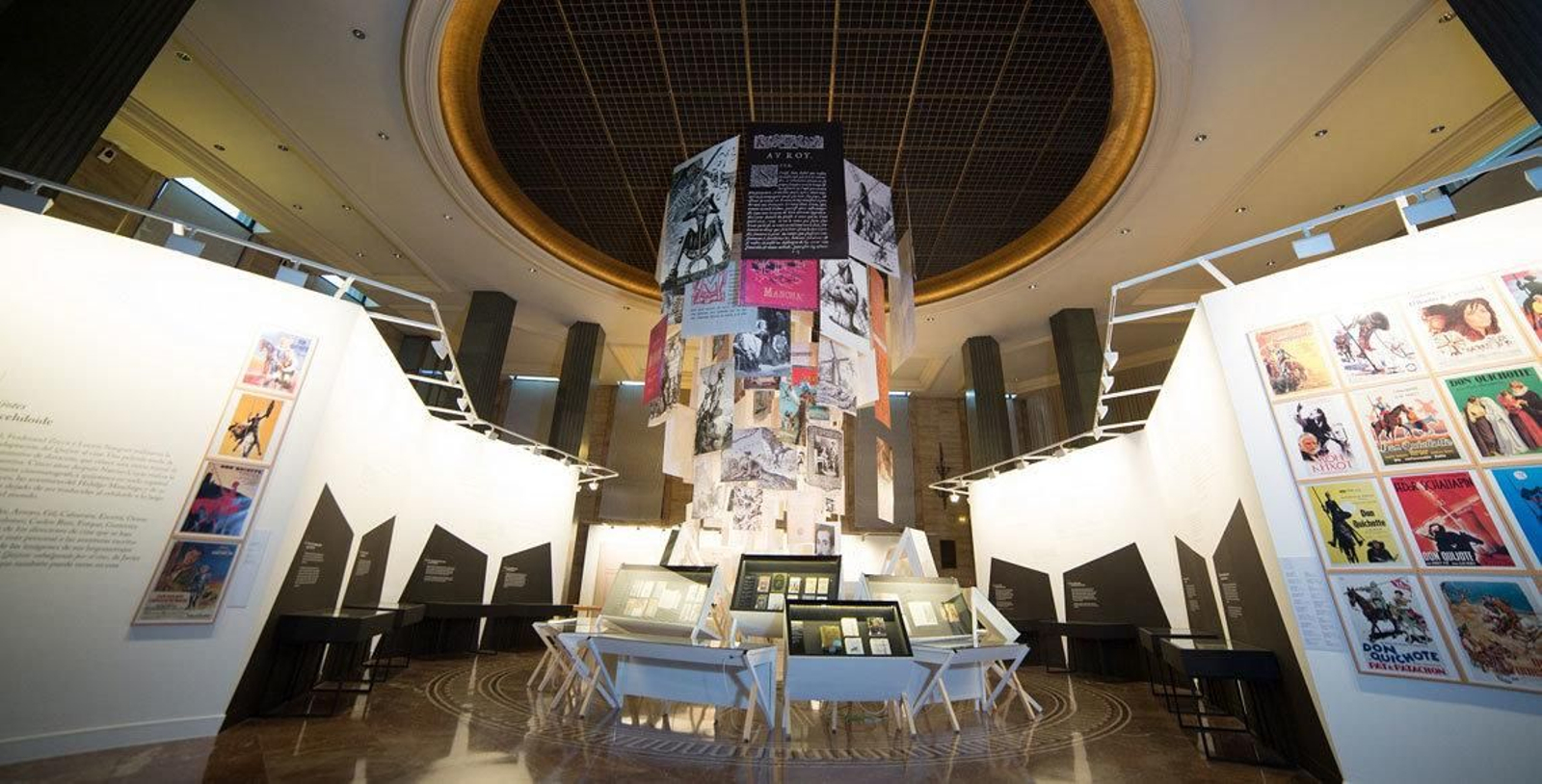 Exposición  “Quijotes por el mundo”, en la sede central del Instituto Cervantes en Madrid.