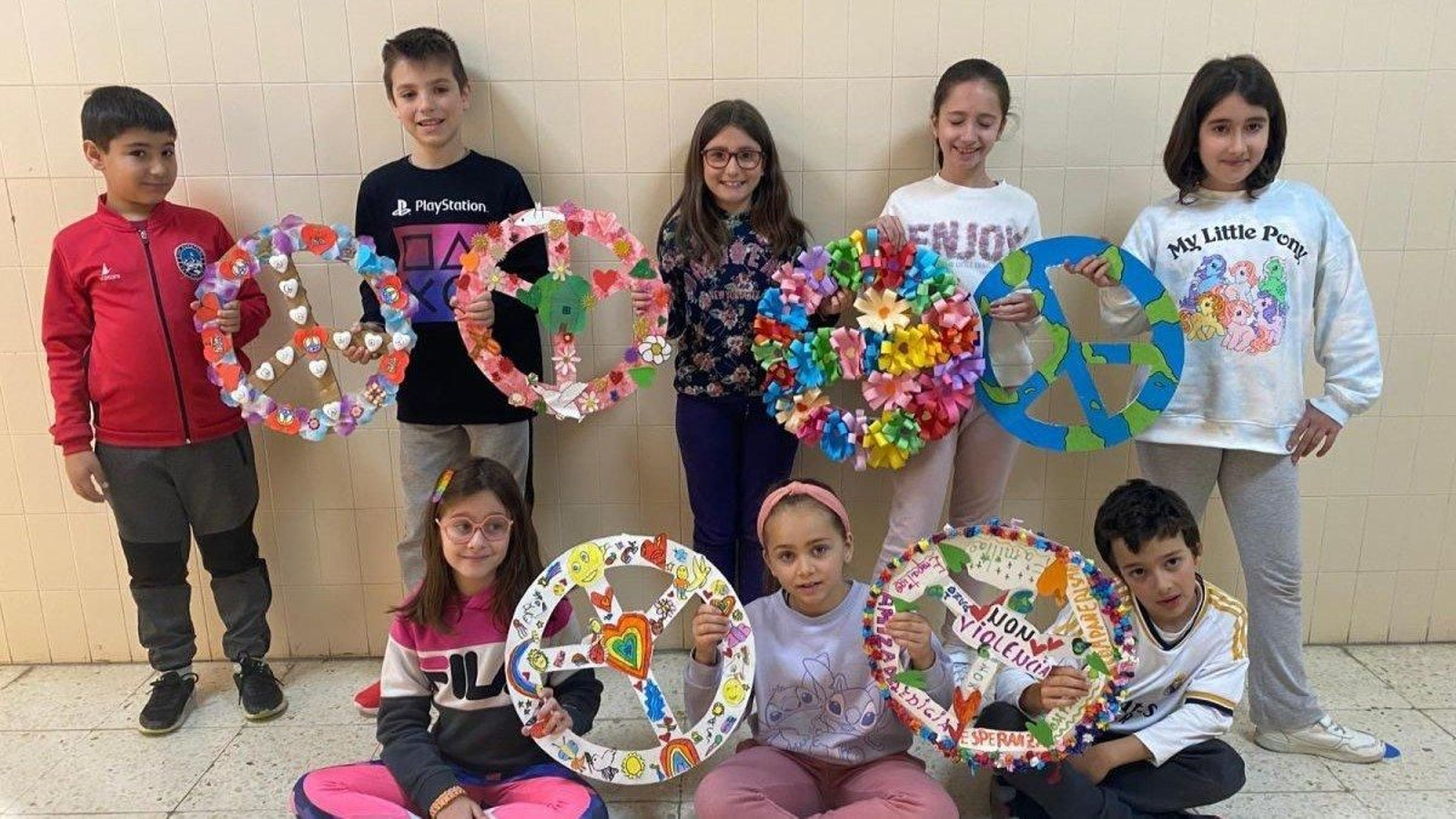 Alumnos del CEIP Pintor Laxeiro.