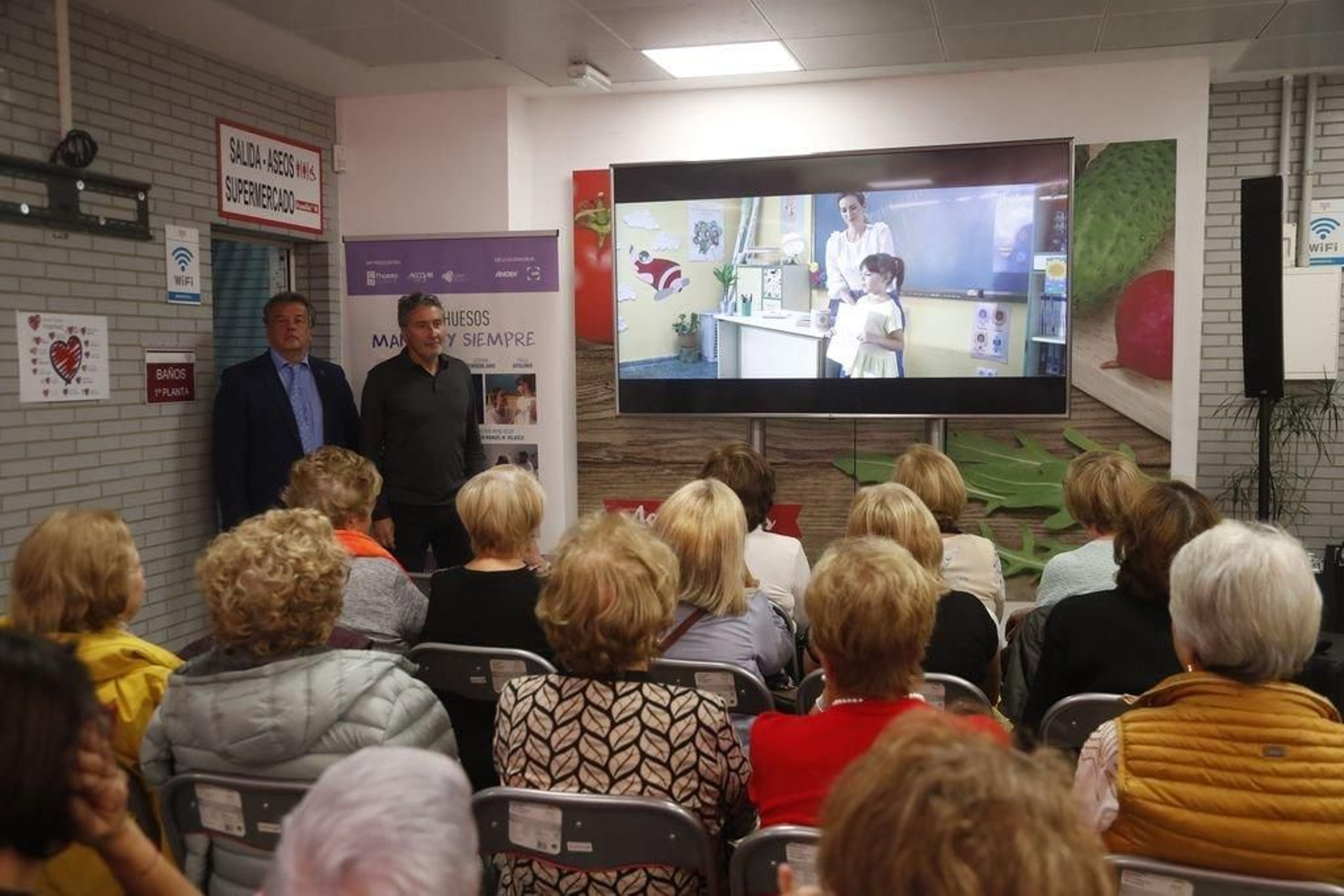 Rafael Herreo de la Escosura e ïñigo Hernández, ayer en la charla de O Progreso.