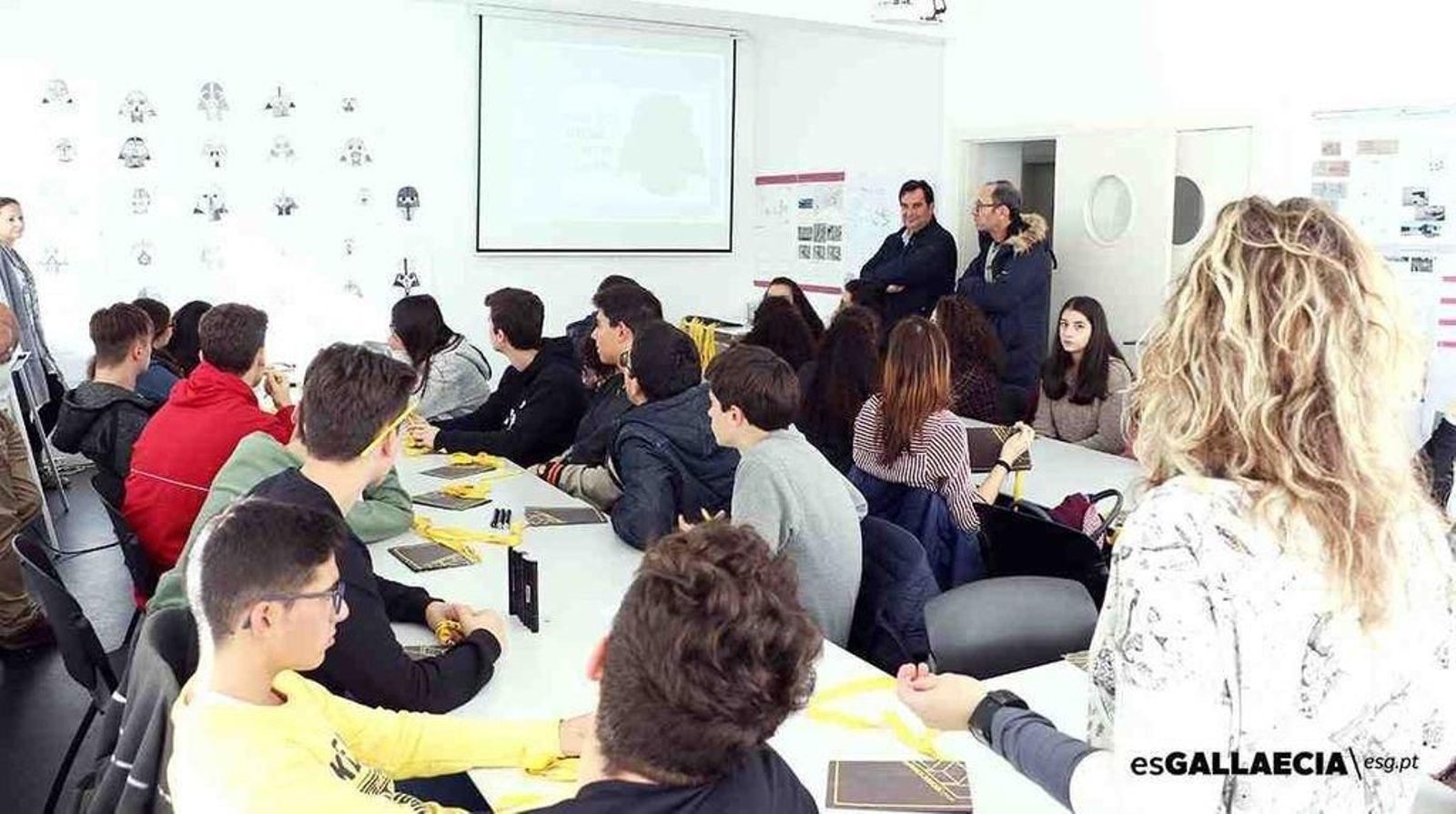 Una de las actividades programadas con los estudiantes de ambos lados de la frontera.
