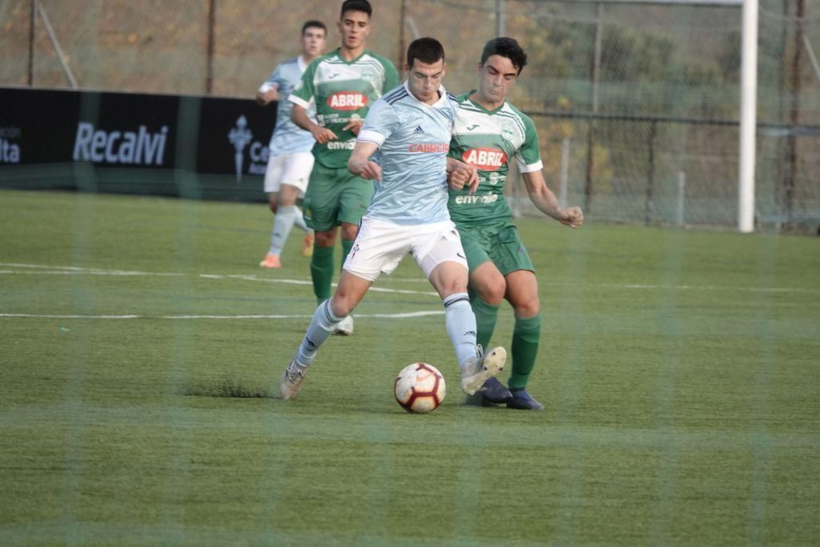 El Celta goleó al Pabellón de Ourense (6-0) en su único partido como local, que fue en A Madroa.