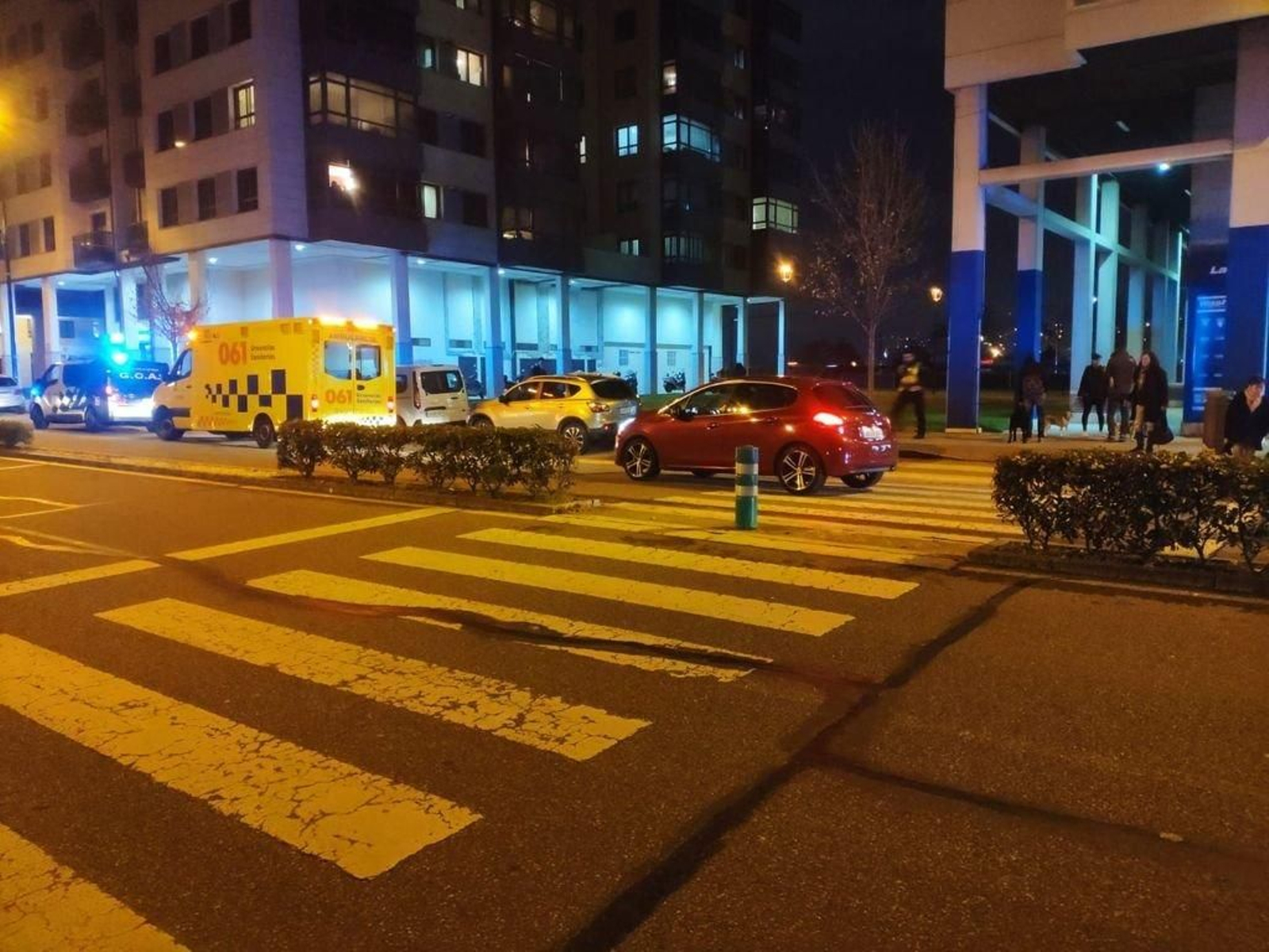 Atropello en un paso de peatones en Teixugueiras
