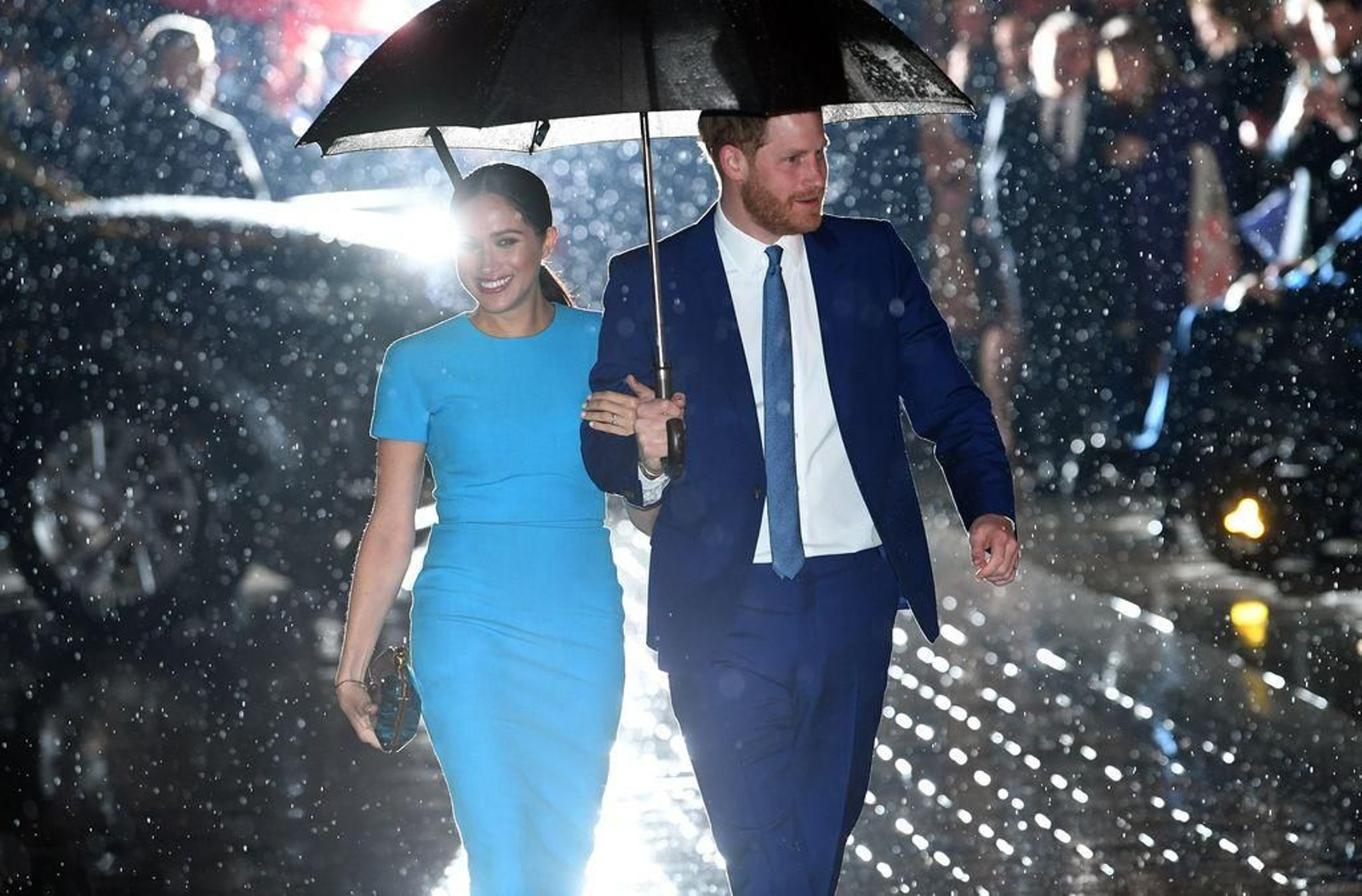 Los duques de Sussex, Enrique y Meghan, en un reciente acto público en Londres.