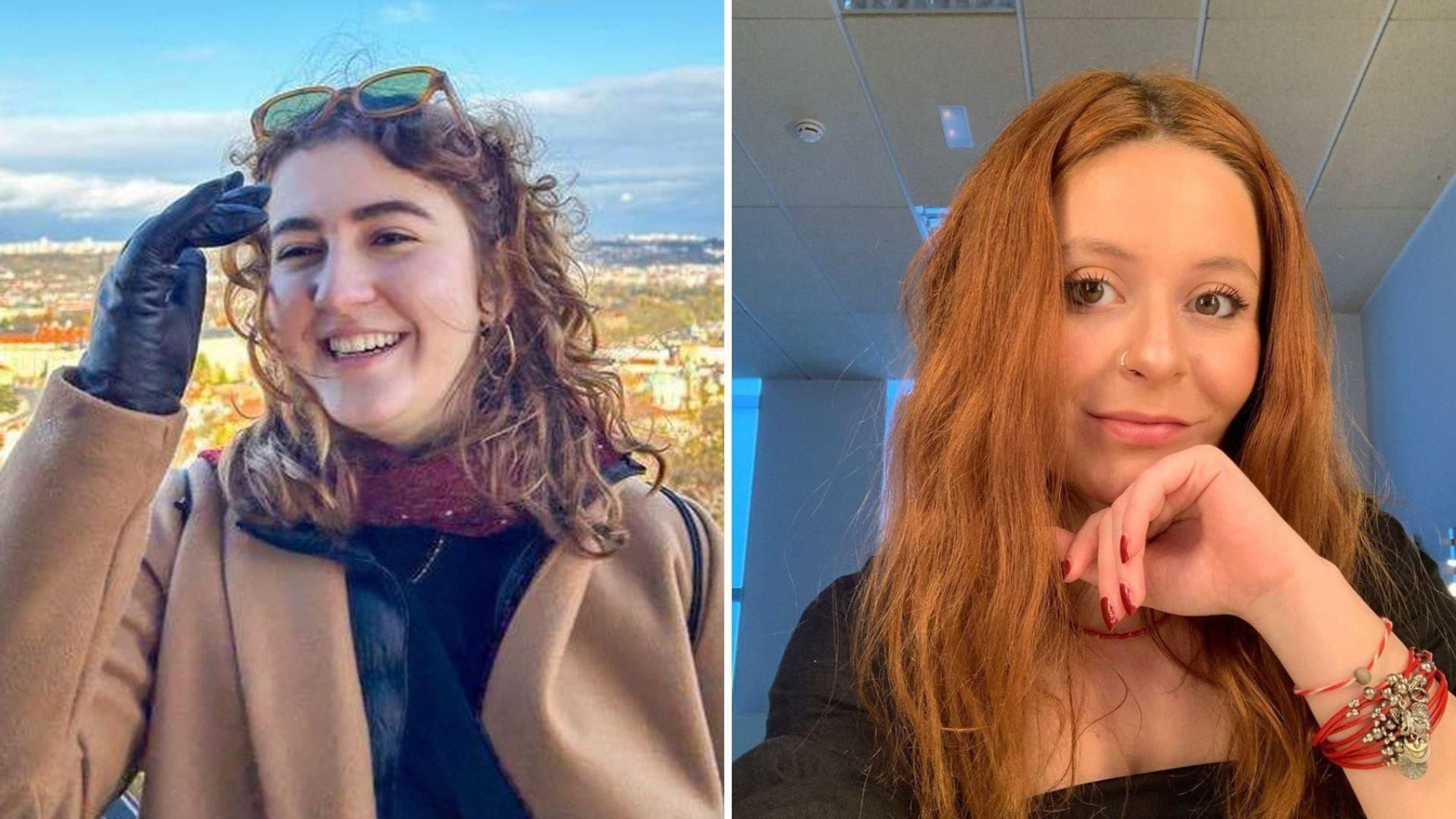 María Ester, erasmus brasileña y Sena Göksu, erasmus turca.