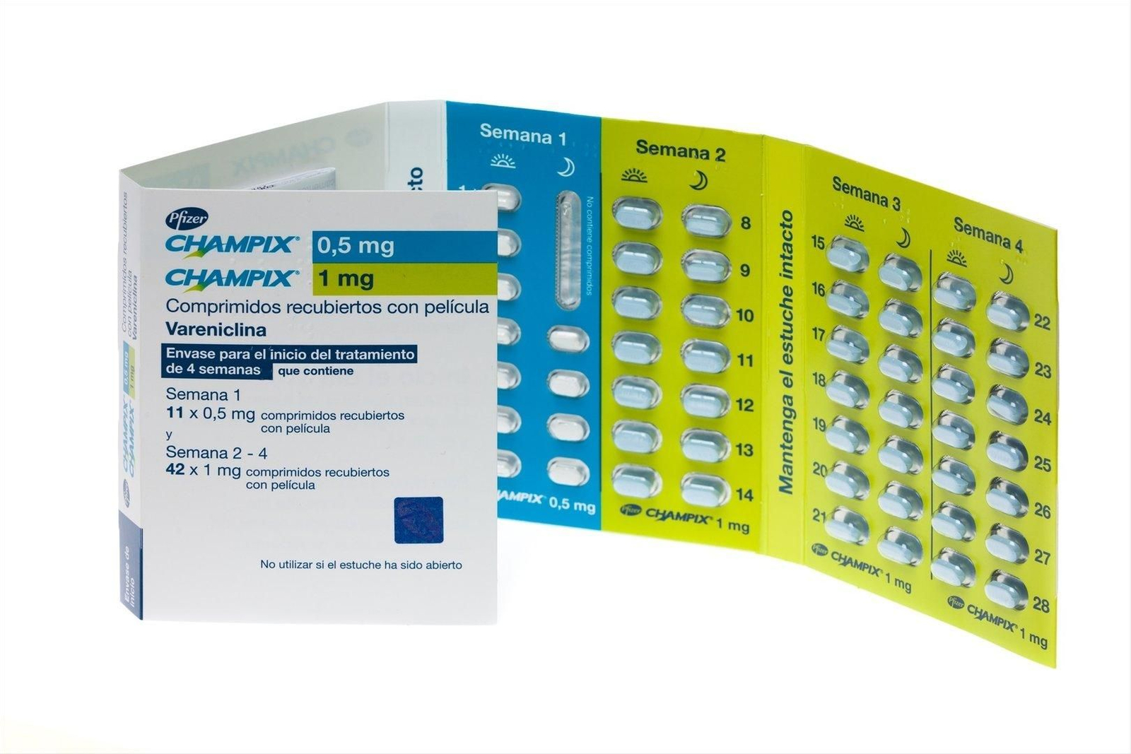 Champix (vareniclina), fármaco para dejar de fumar. // EP