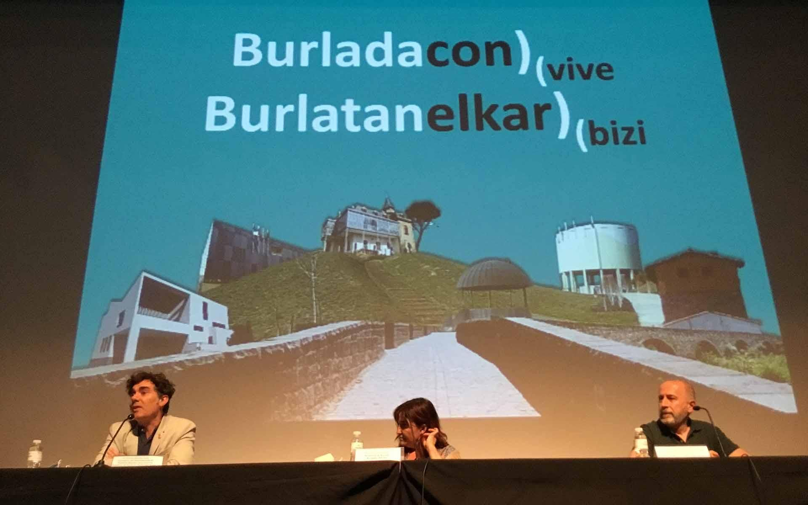 Iz-Dcha: Eduardo Santos, Ana Góngora y Txema González