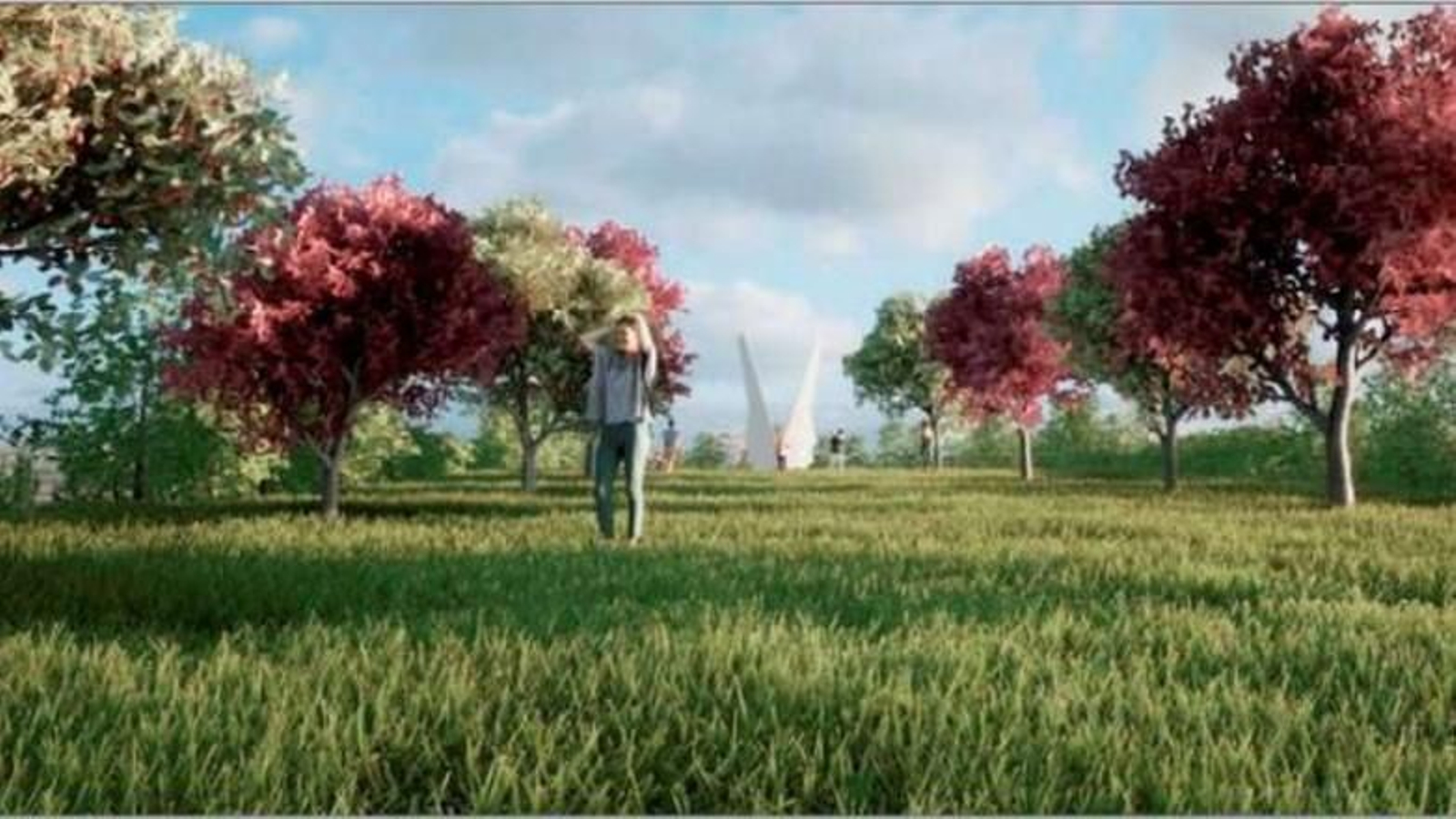 Una infografía de la reforma del parque Nelson Mandela en Navia.