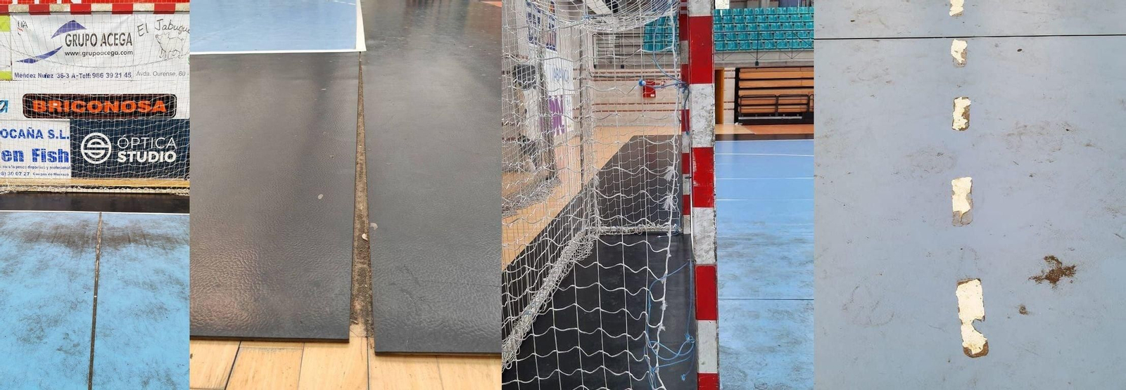 El pabellón de O Gatañal presenta diferentes deficiencias en sus elementos