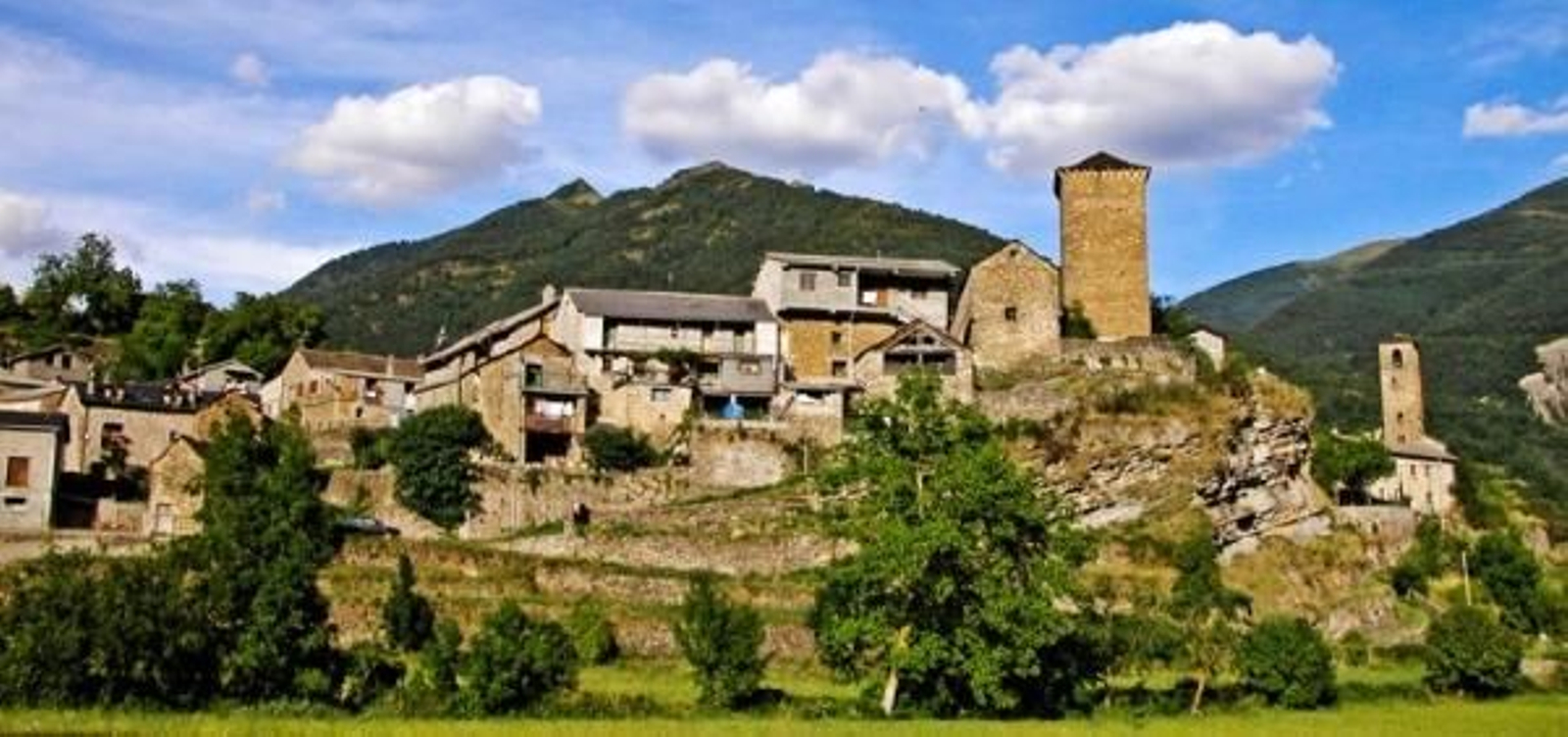 Un pueblo de la Jacetania oscense.