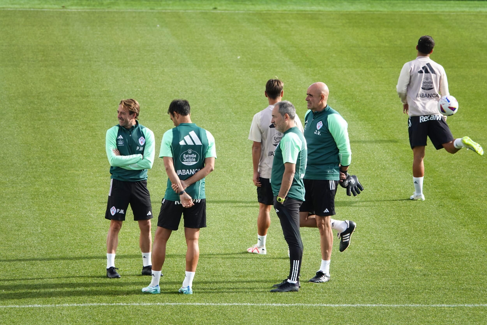 Entrenamiento del Celta en Mos.