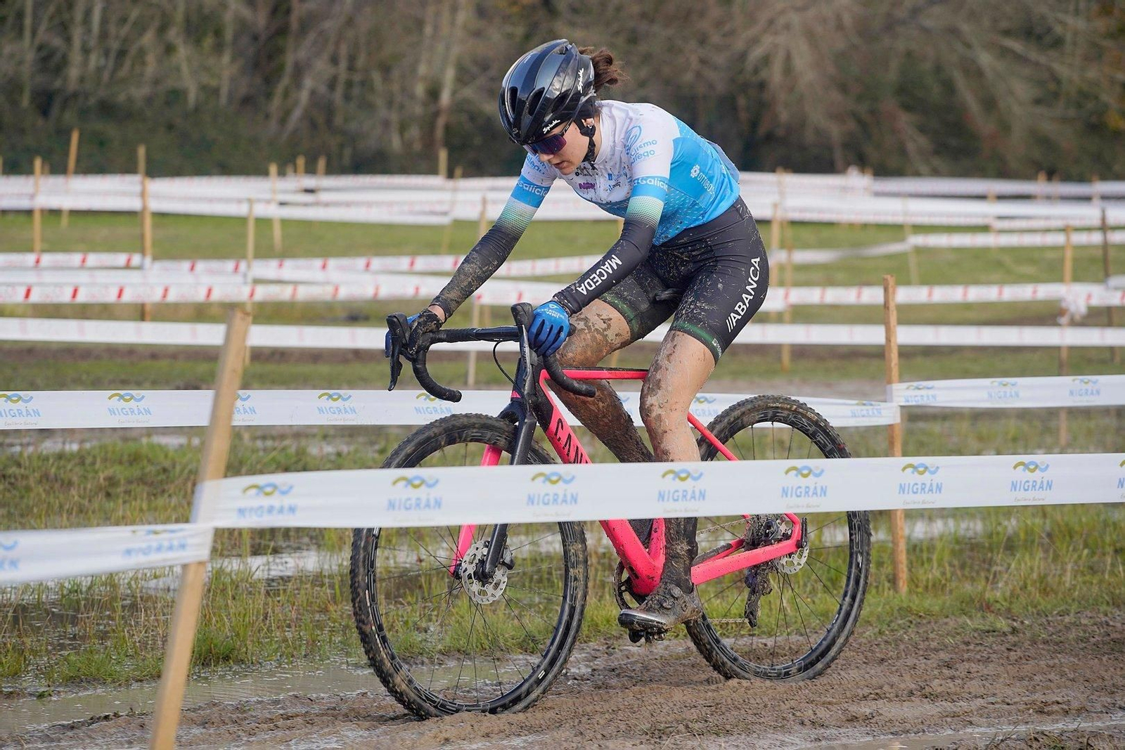 Mulleres na Copa Galicia de ciclocross en Nigrán.