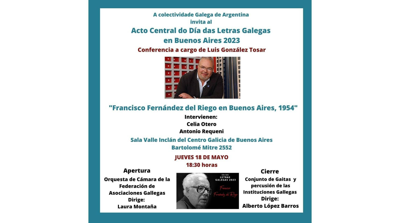 Argentina Centro Galicia Conferencia Tosar web