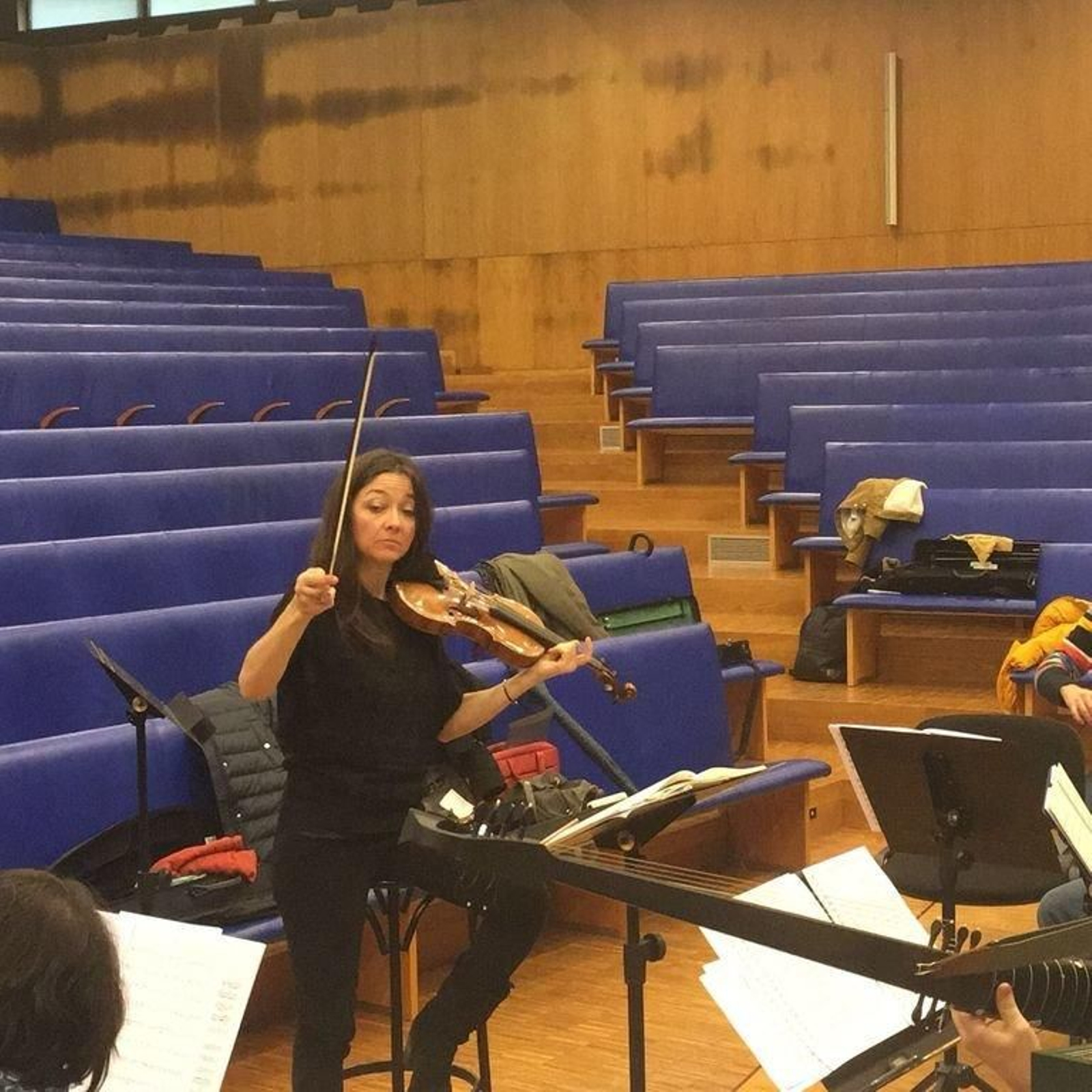 Lina Tur Bonet, ayer, en el ensayo.