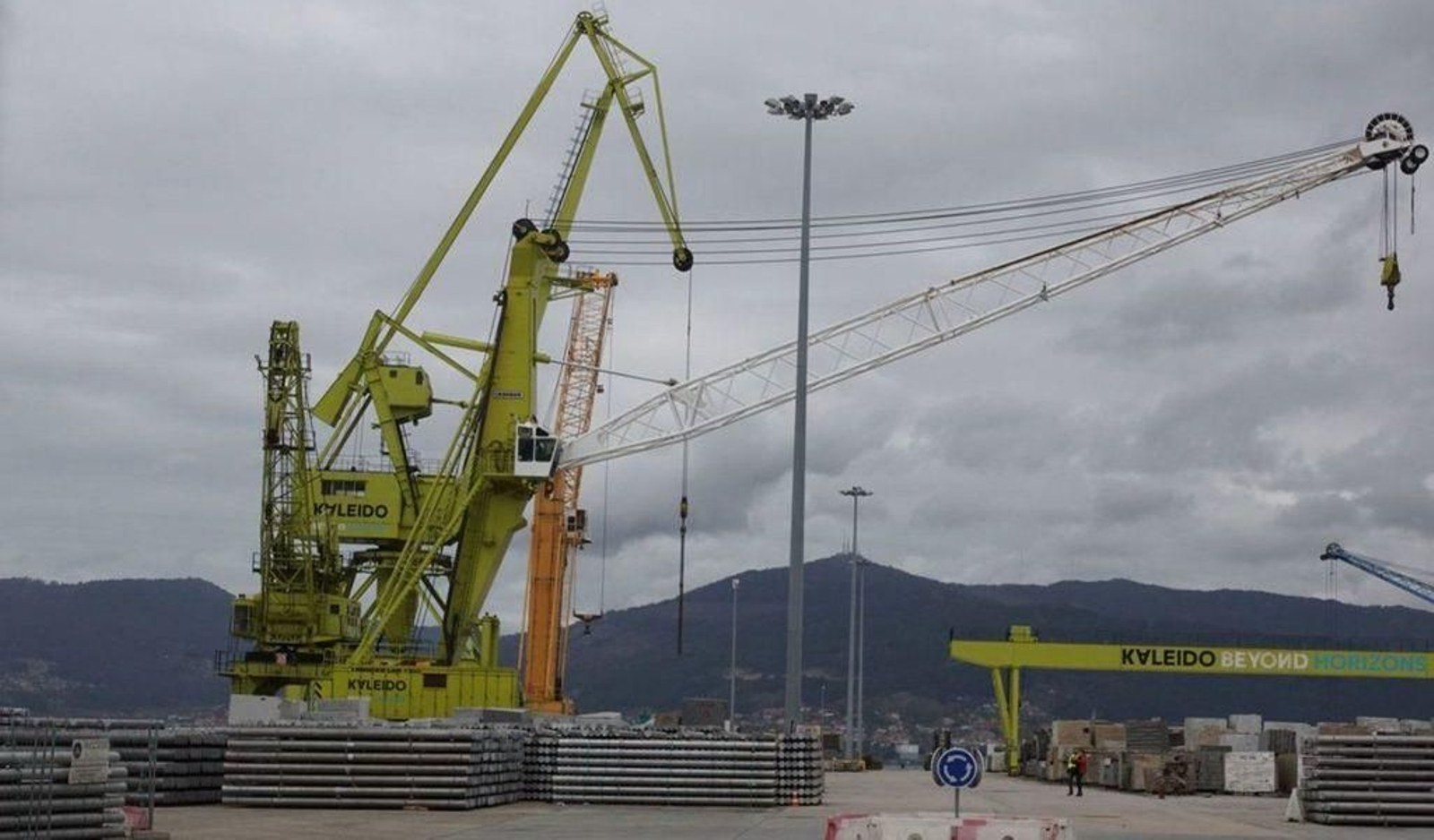 Una grúa de Kaleido.