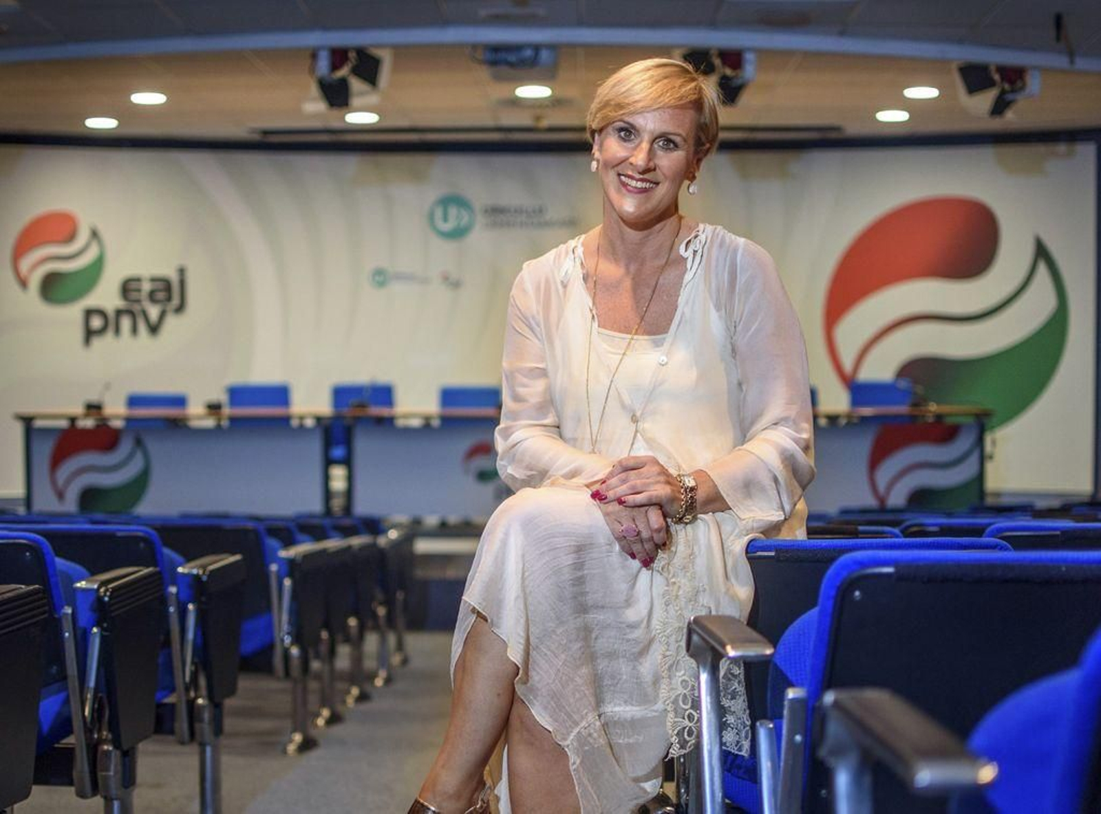 Itxaso Atutxa, presidenta del PNV, defiende que las elecciones vascas se celebren en julio.