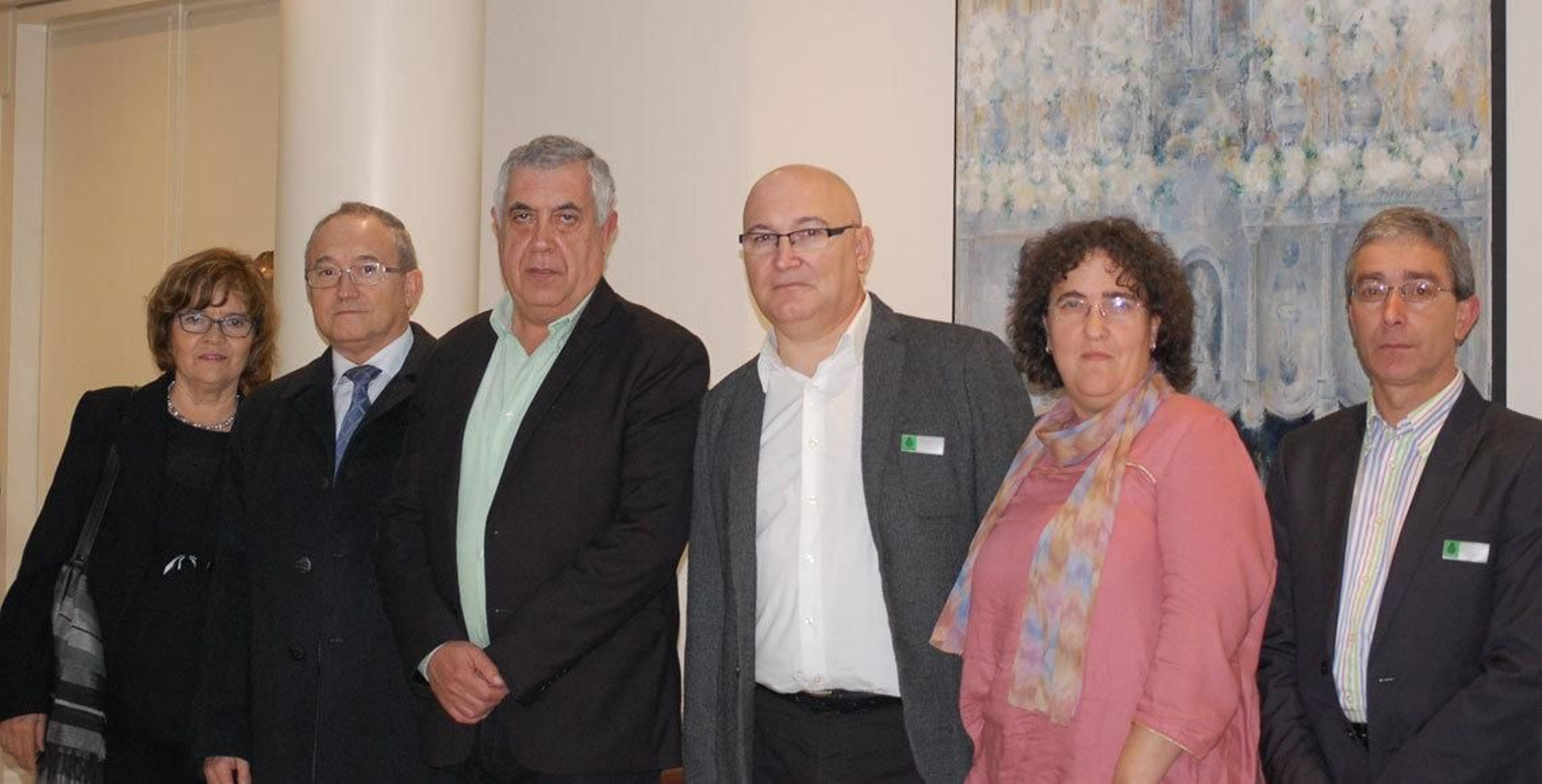 El senador turolense Antonio Arrufat, junto a miembros de la comisión que estudia la despoblación del rural.