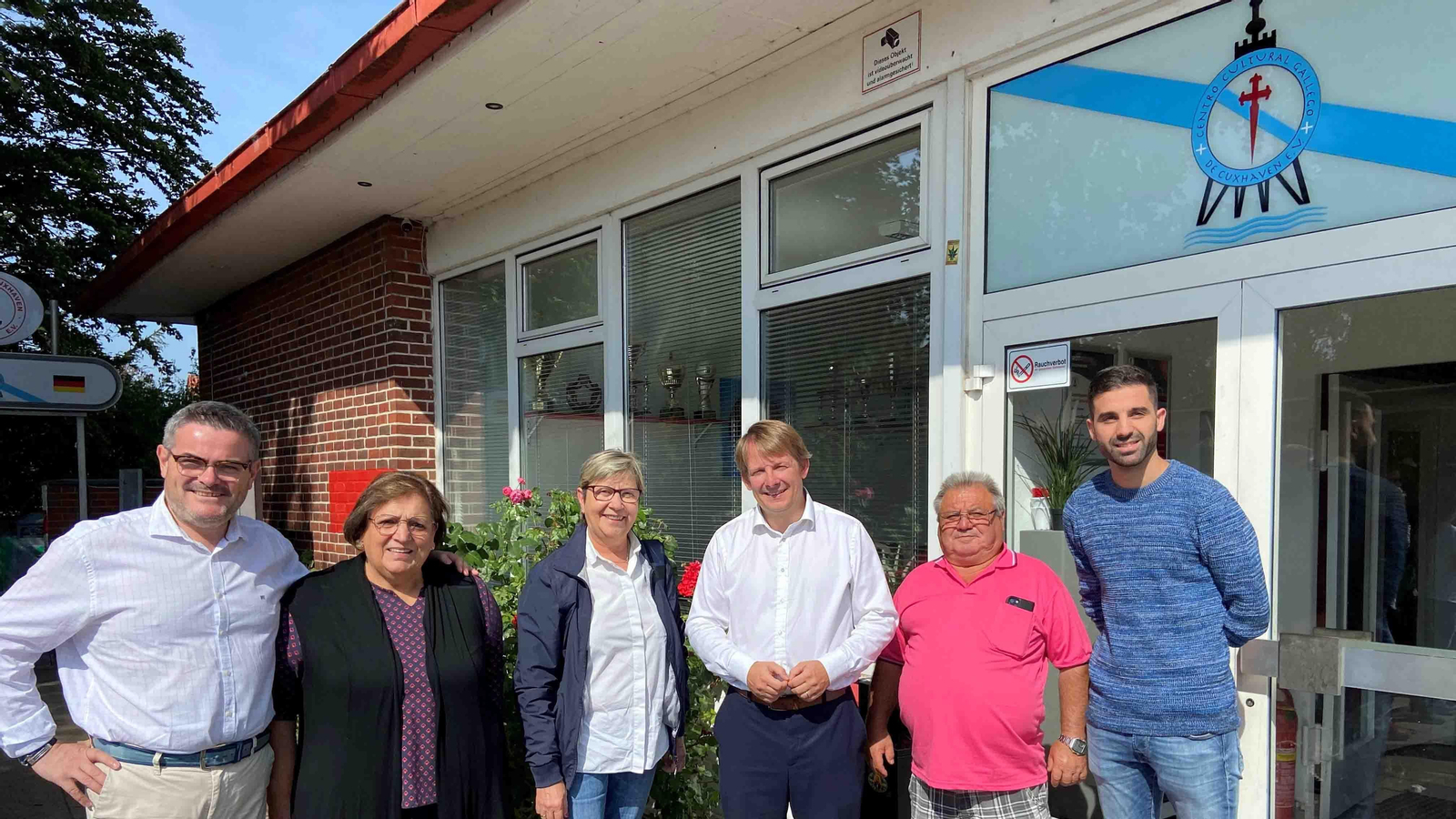 Imagen de la visita de la conselleira do Mar, Rosa Quintana, al Centro Galego de Cuxhaven