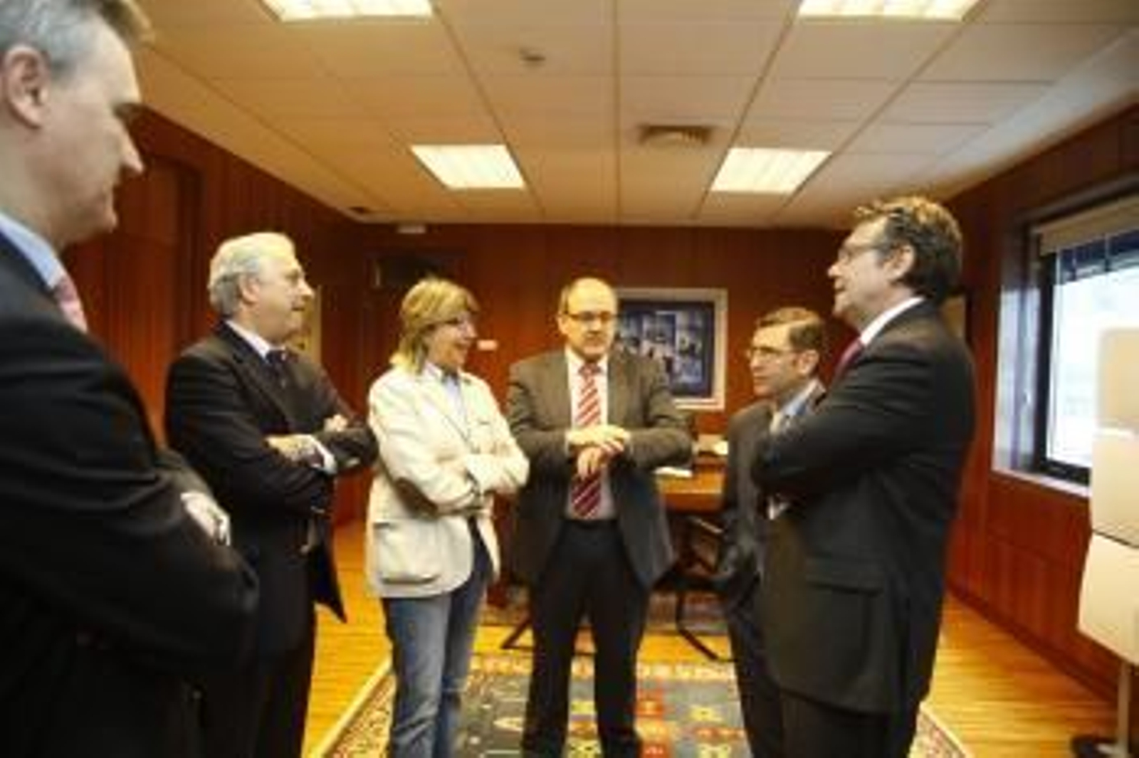 José Ramón Fuertes, Rosa Quintana, Andrés Hermida, Carlos Domínguez y Javier Touza.